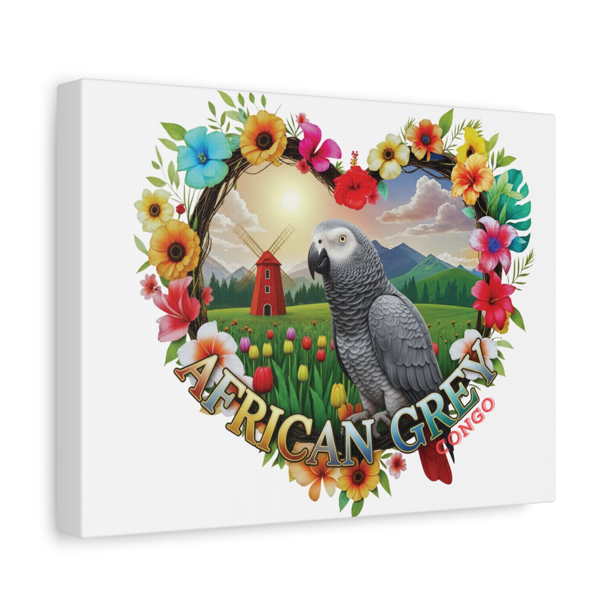 African Grey Congo Wall-Hanging