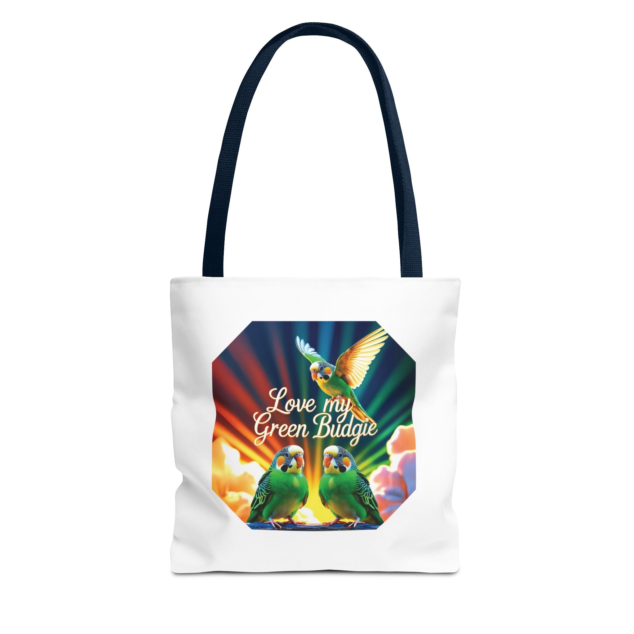Love My Green Budgie Tote Bag