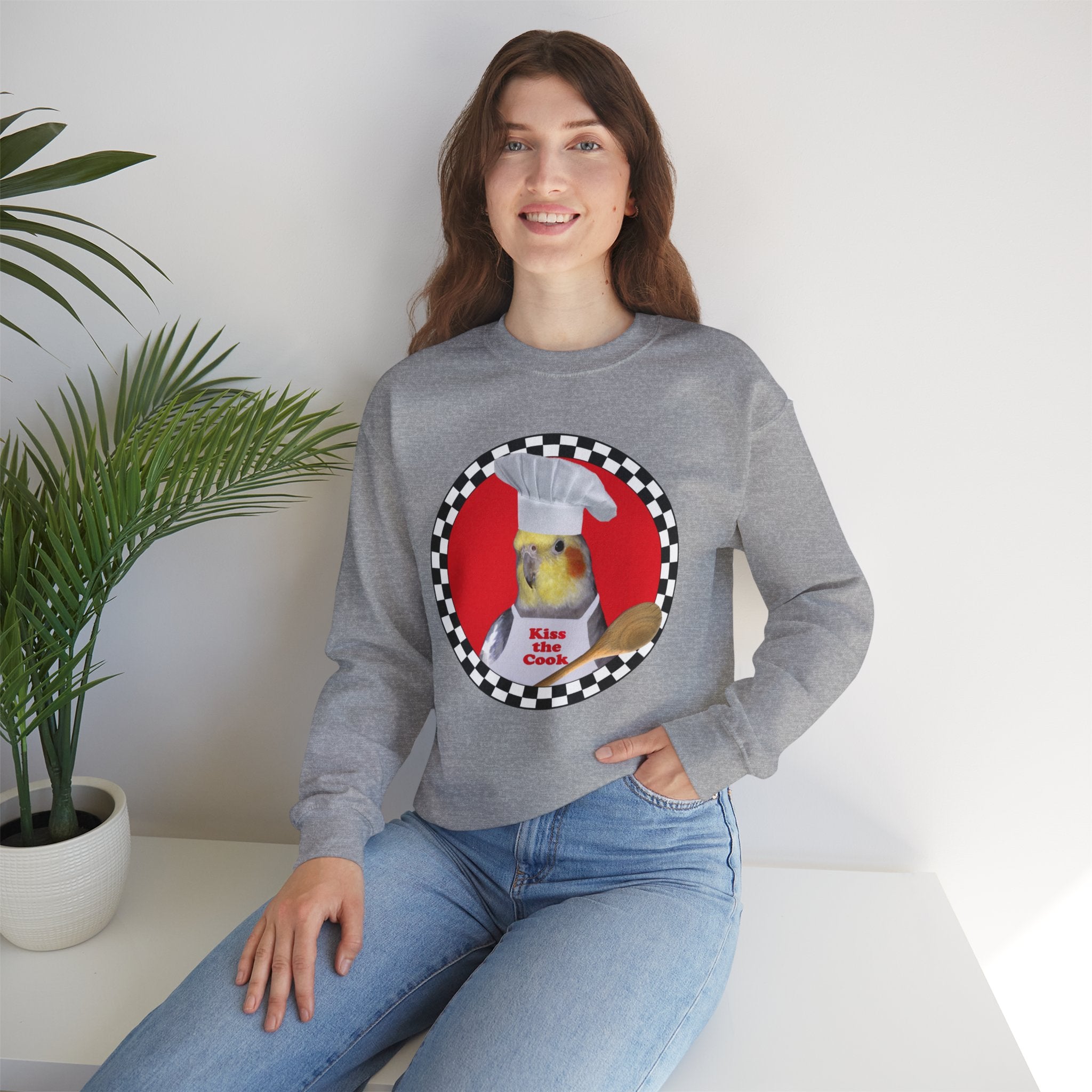 Kiss The Cook Spoon Cockatiel Sweatshirt