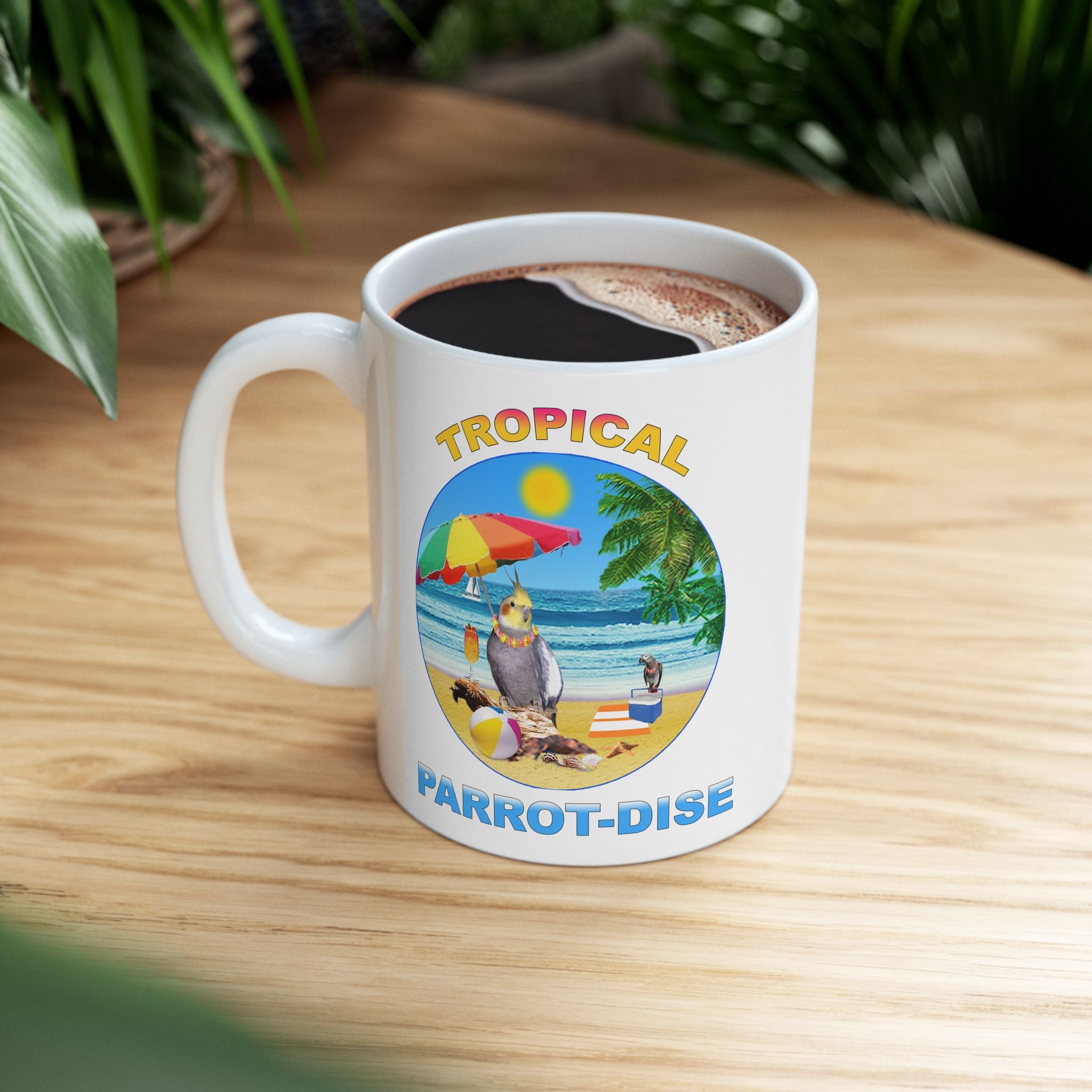 Tropical Parrot-Dise Cockatiel Mug