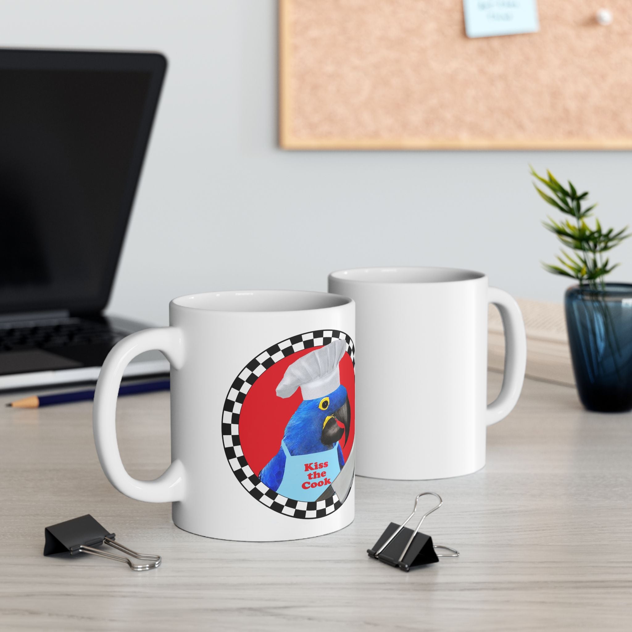 Kiss The Cook Hyacinth Mug