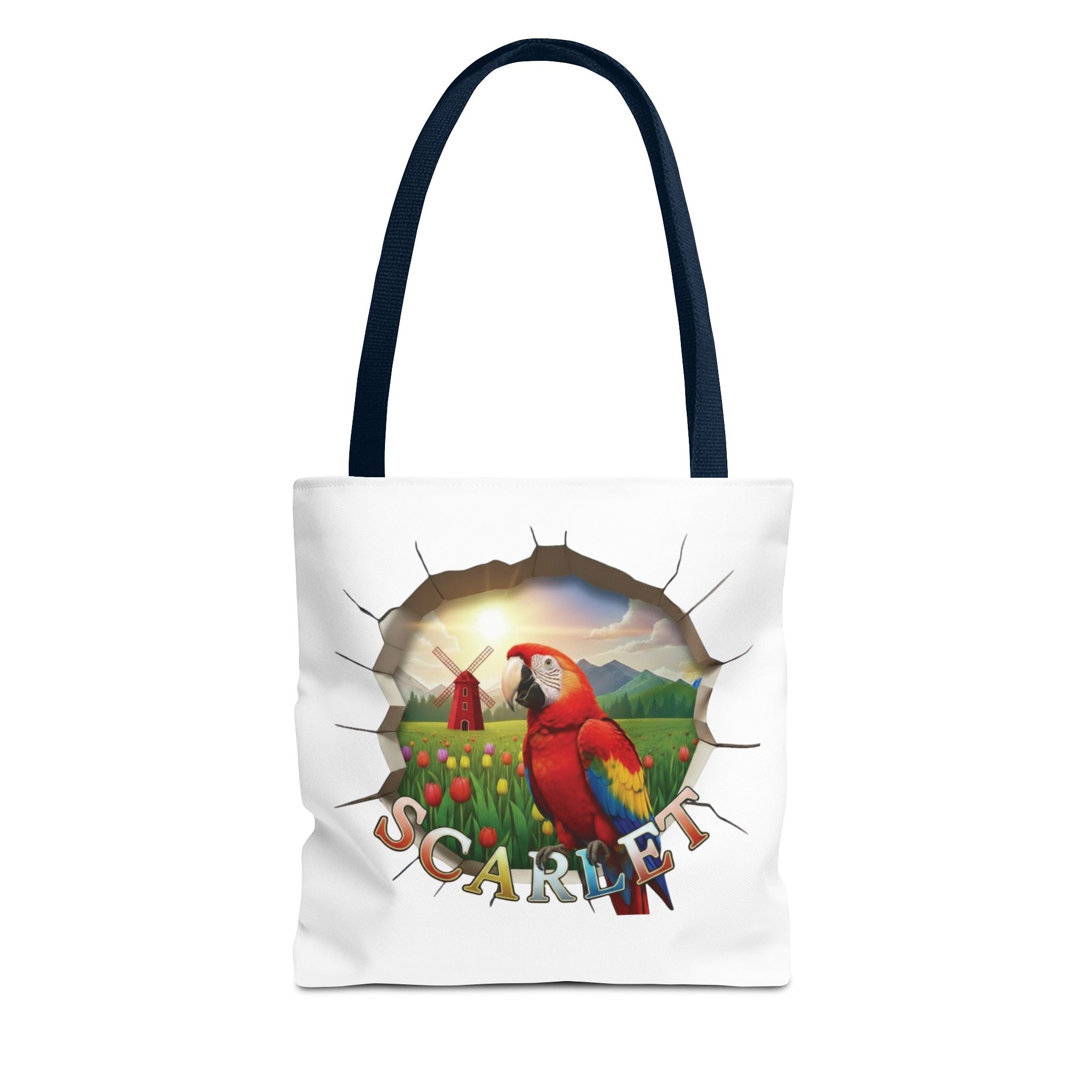 Scarlet Parrot Art Tote Bag