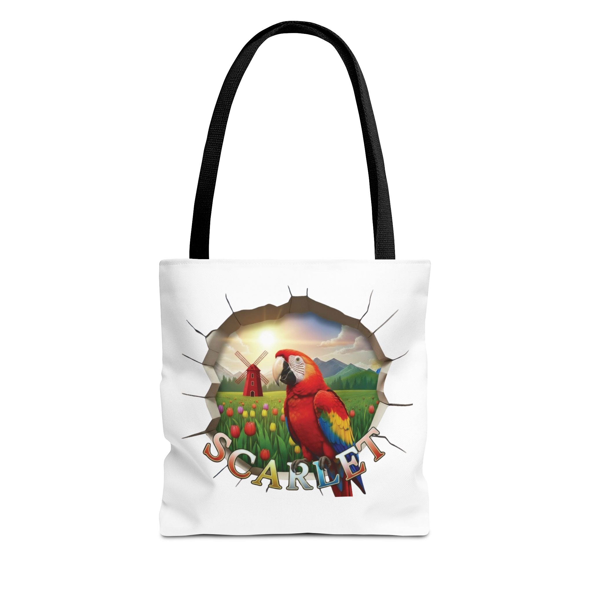 Scarlet Parrot Art Tote Bag