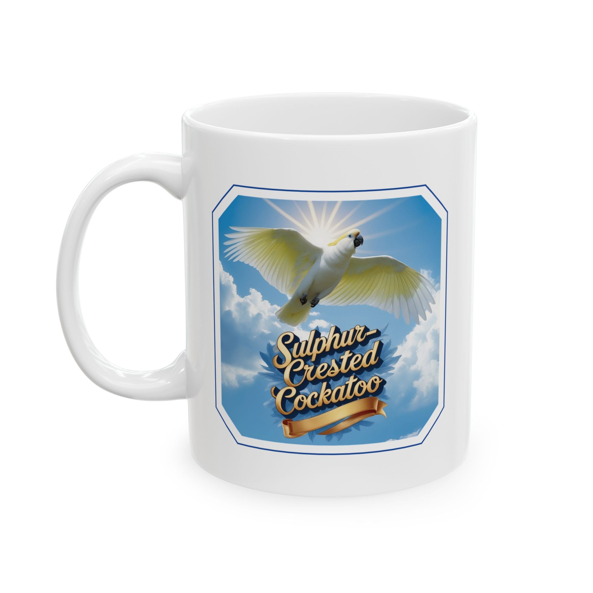 Sulphur Crested Cockatoo Sky Mug