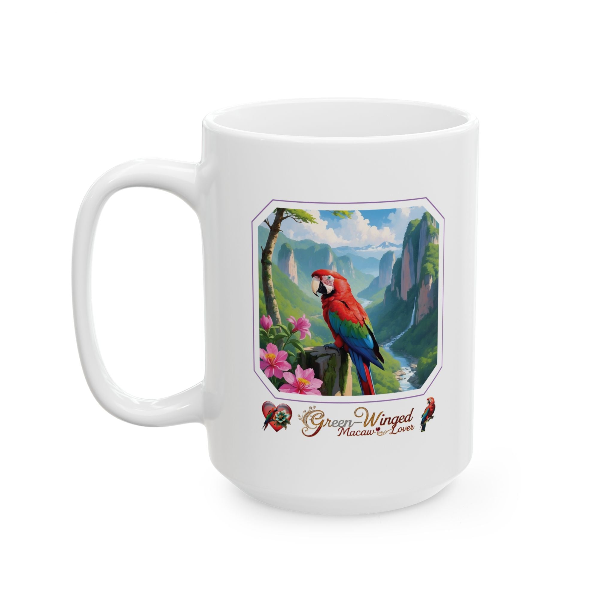 Green Winged Macaw Lover Mug