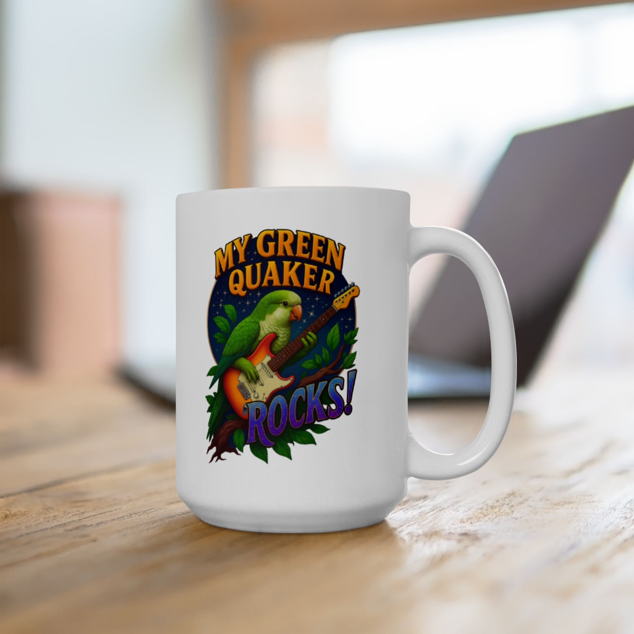 Green Quaker Rocks Mug