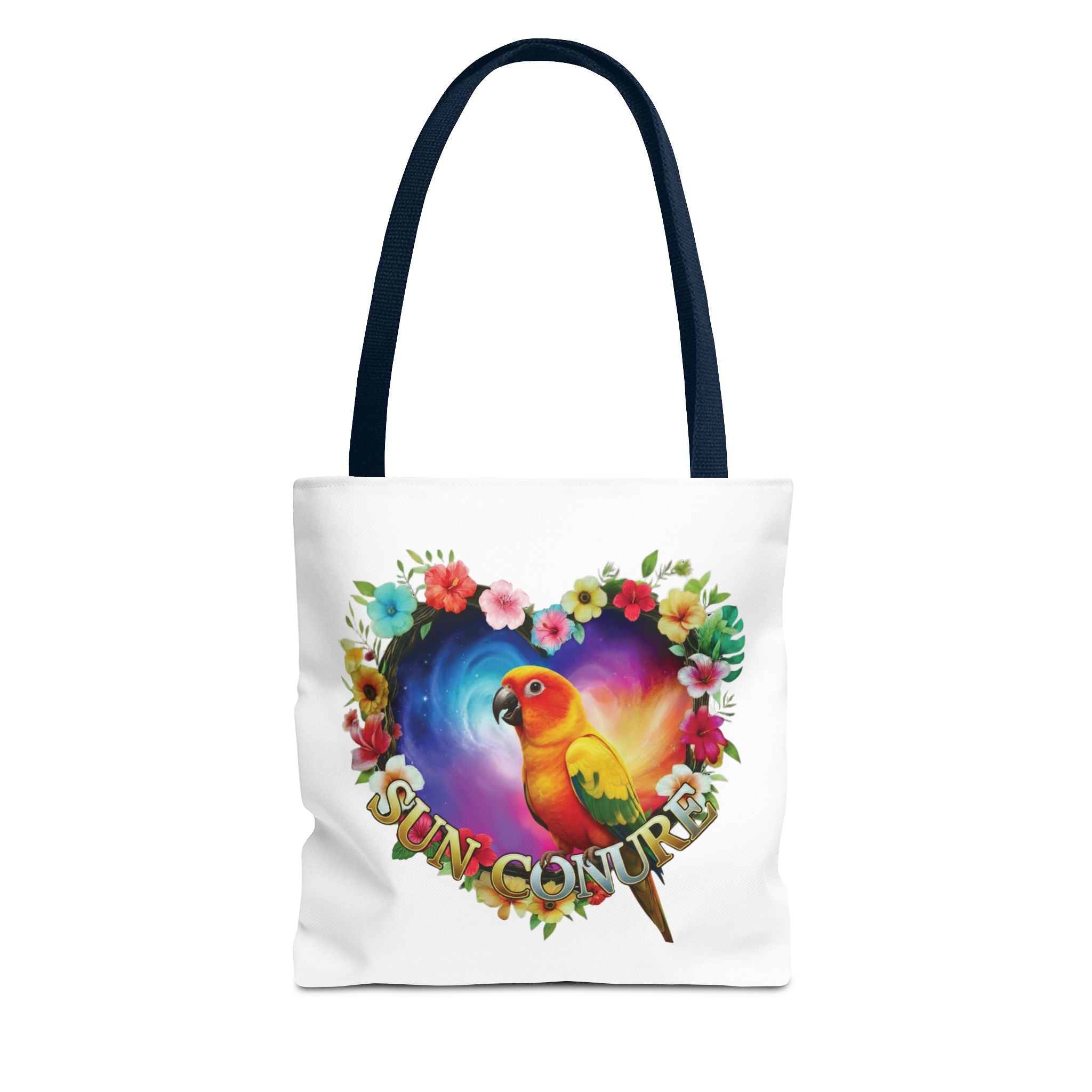 Sun Conure Heart Design Tote Bag