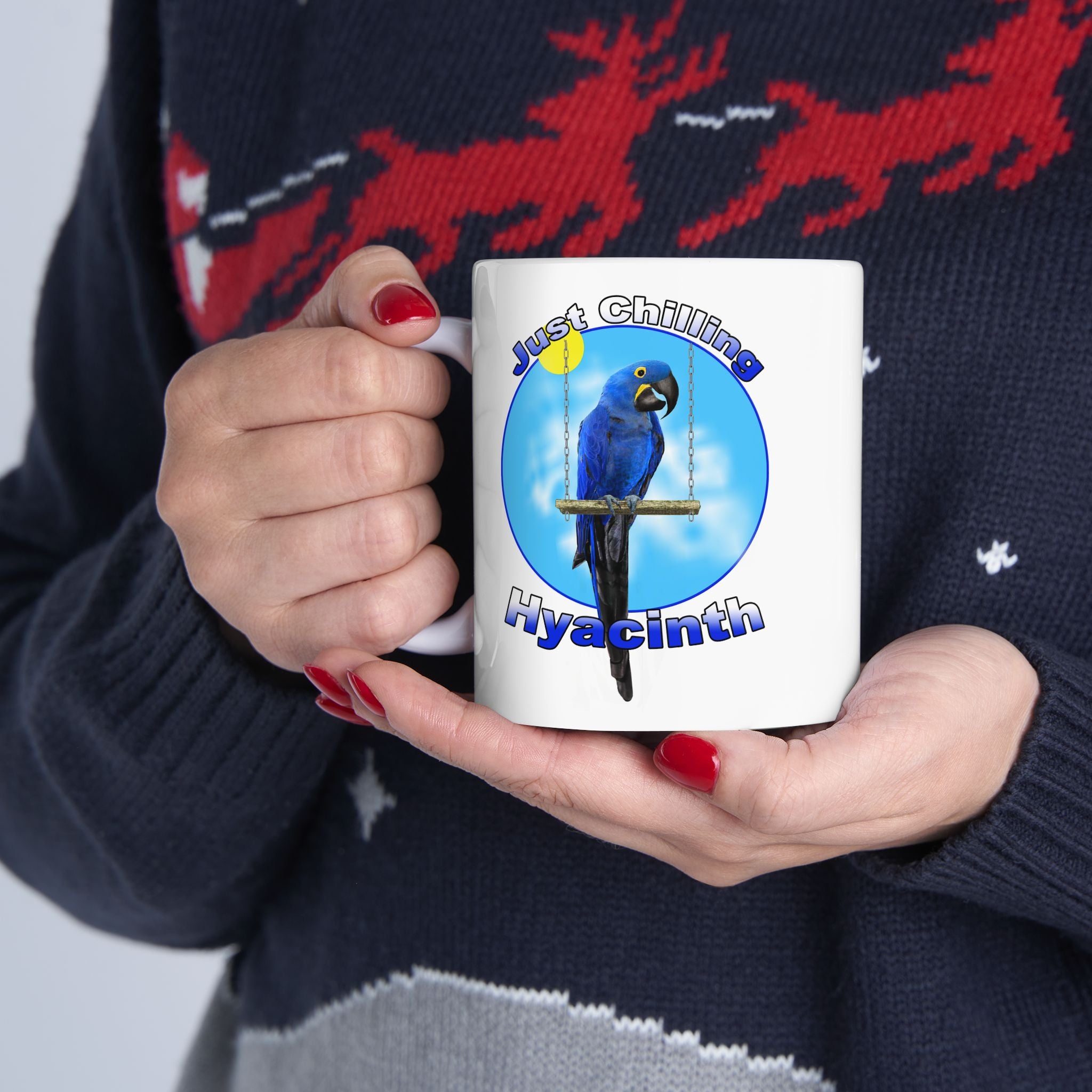 Just Chilling Swing Hyacinth Mug