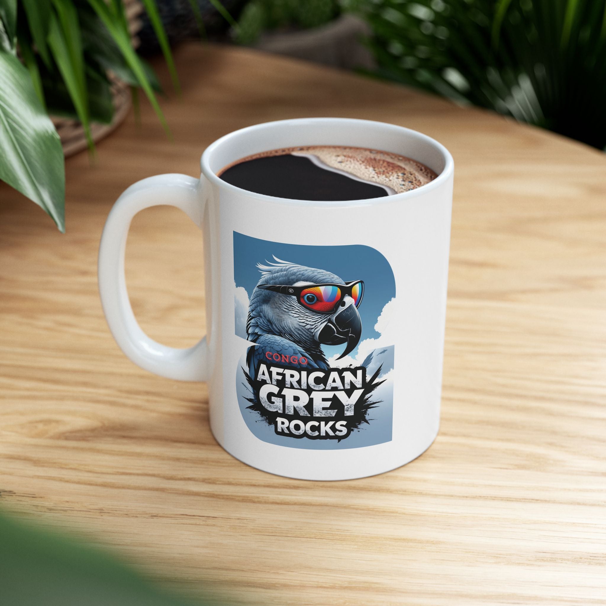 African Grey Rocks Ceramic Mug