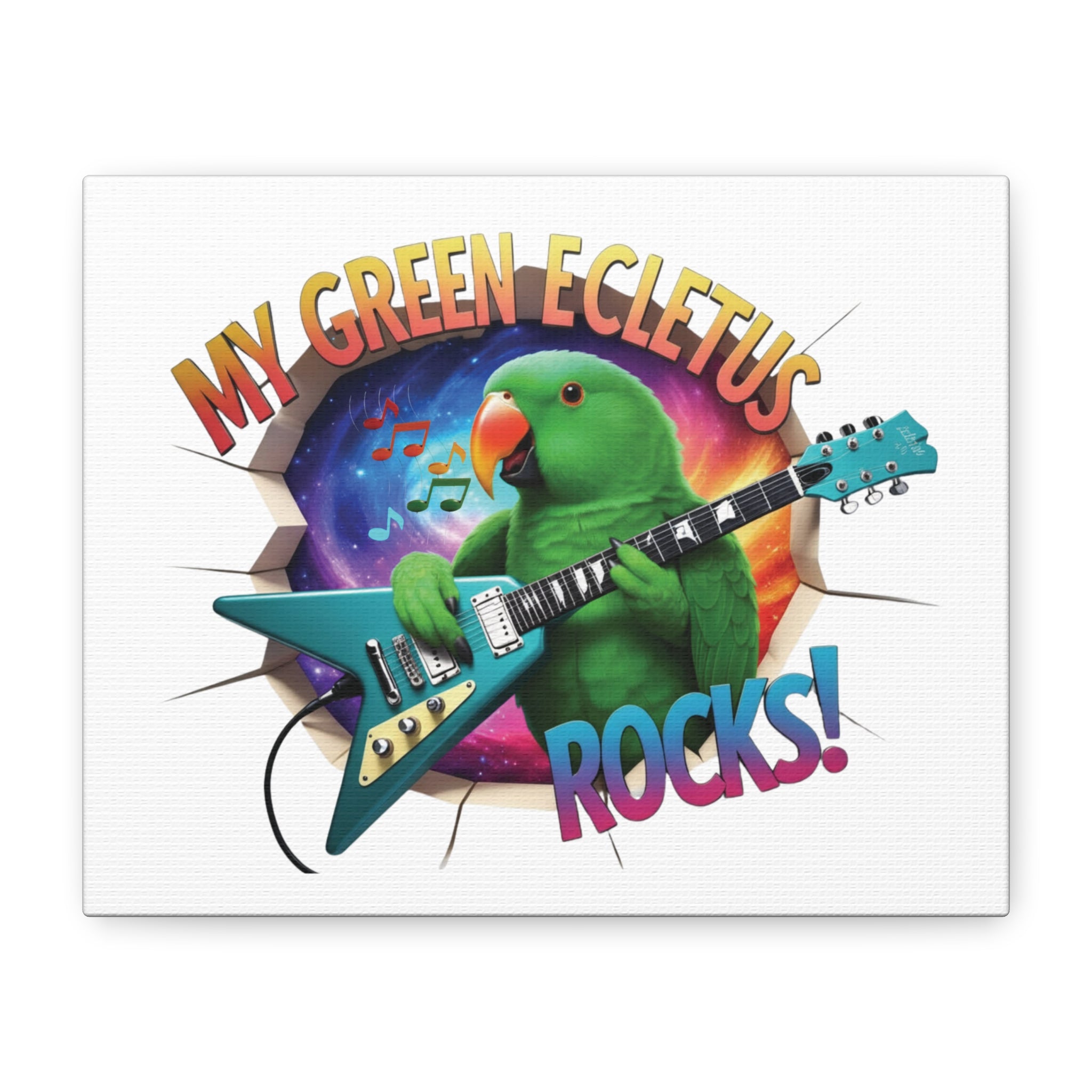 Green Eclectus Rocks Wall Hanging
