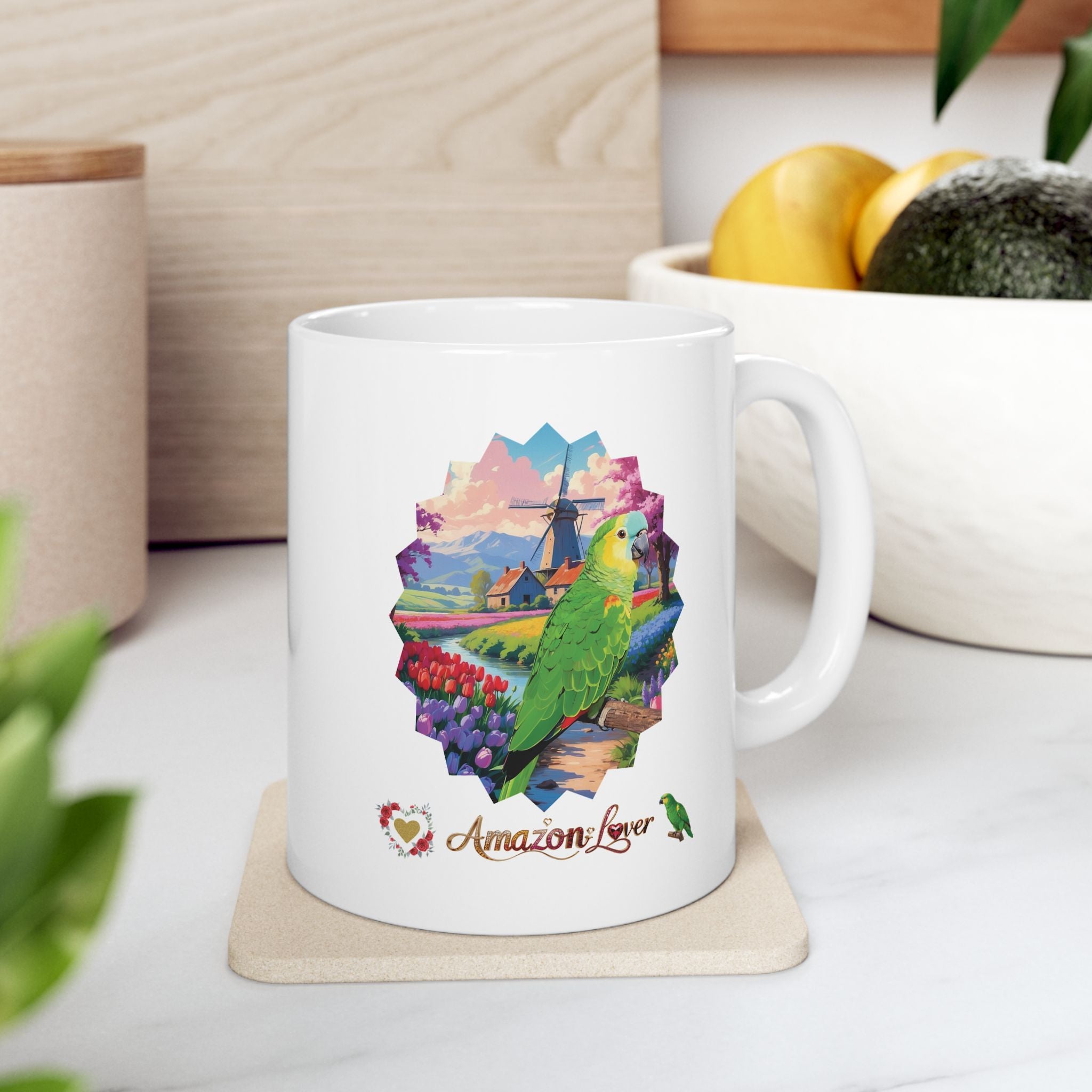 Amazon Lover Floral Scenic Mug