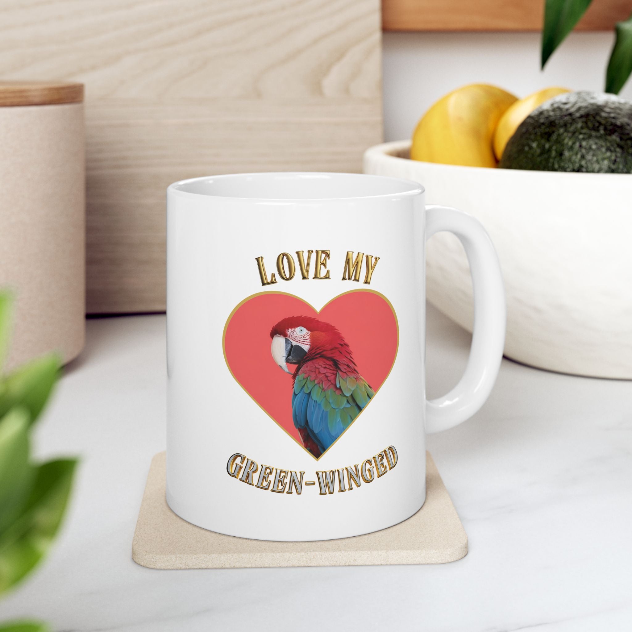 Love My Green-Winged Macaw Mug
