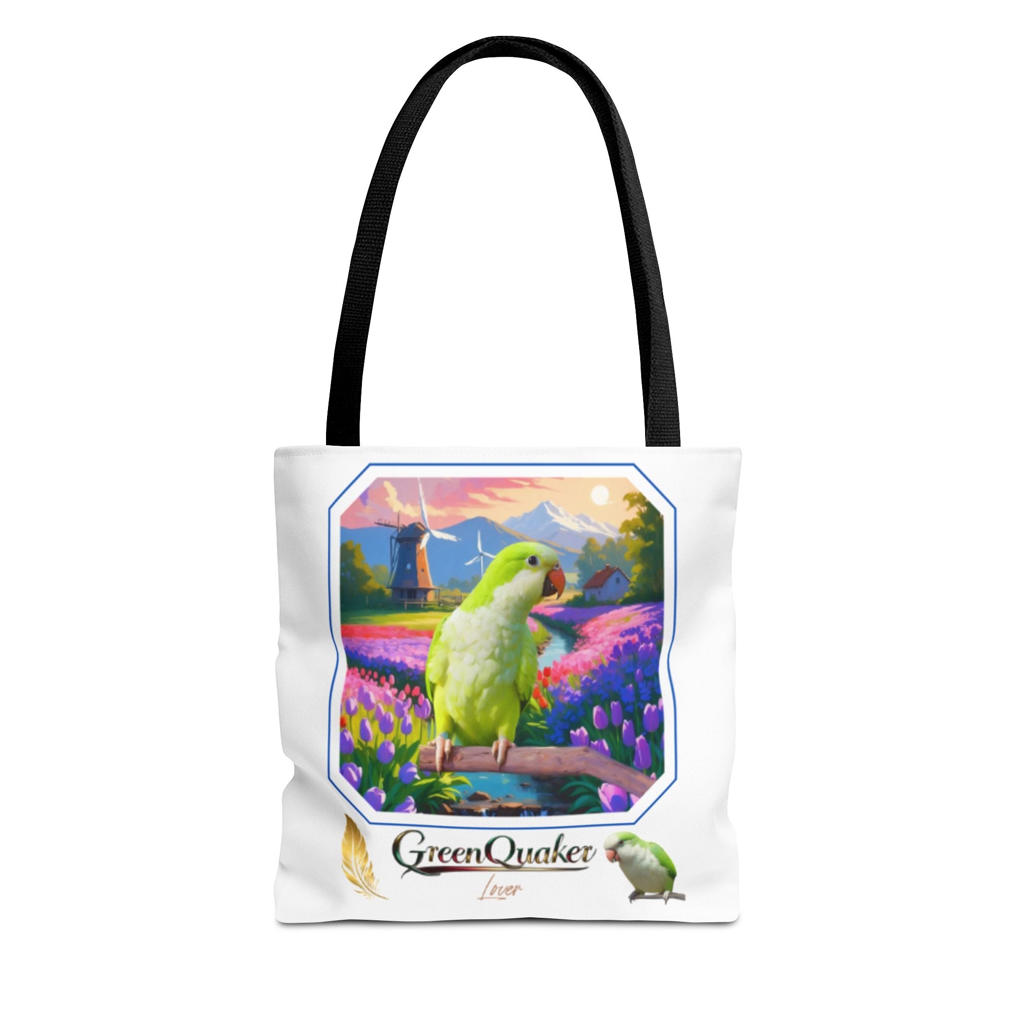 Floral Green Quaker Lover Tote Bag