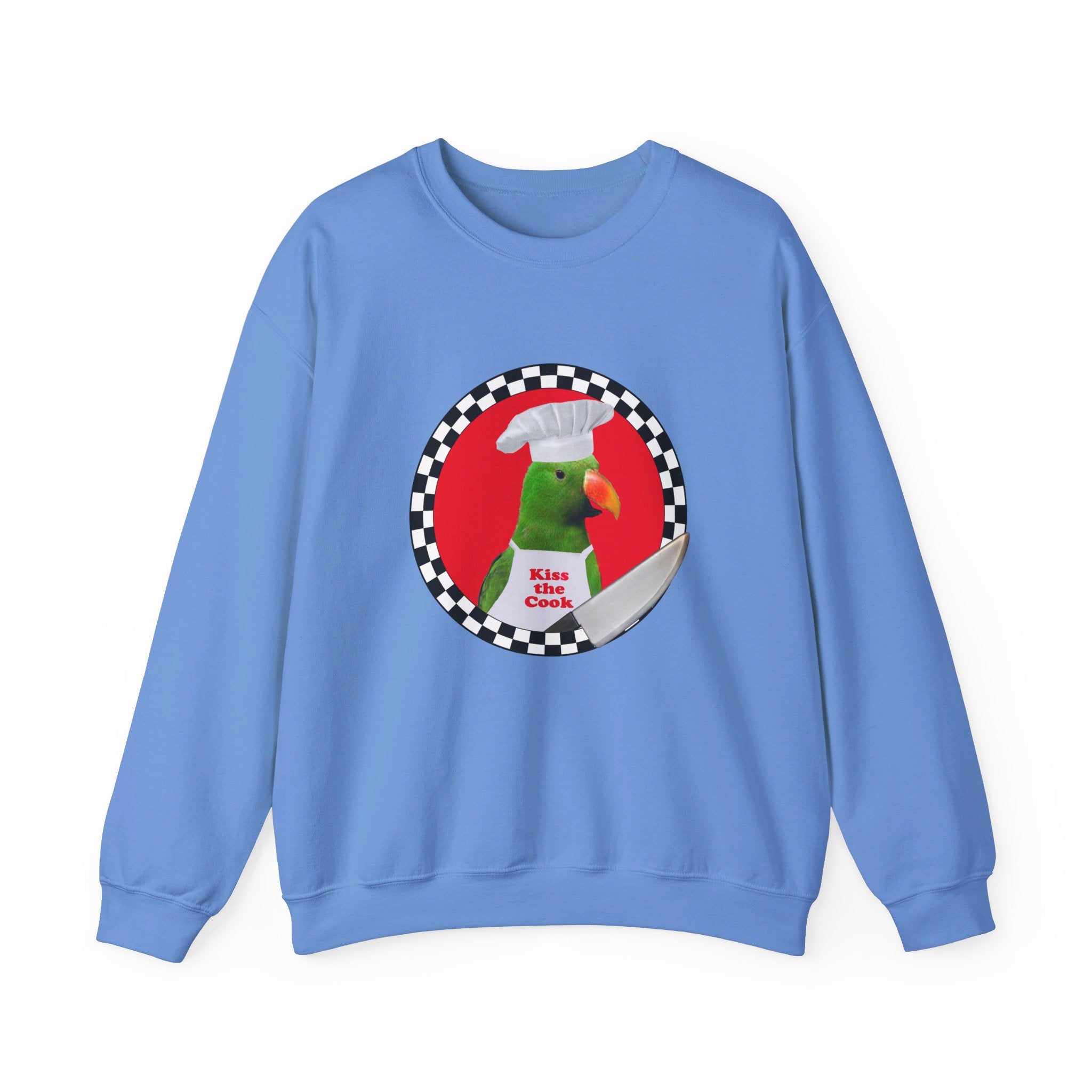 Kiss The Cook Green Eclectus Sweatshirt