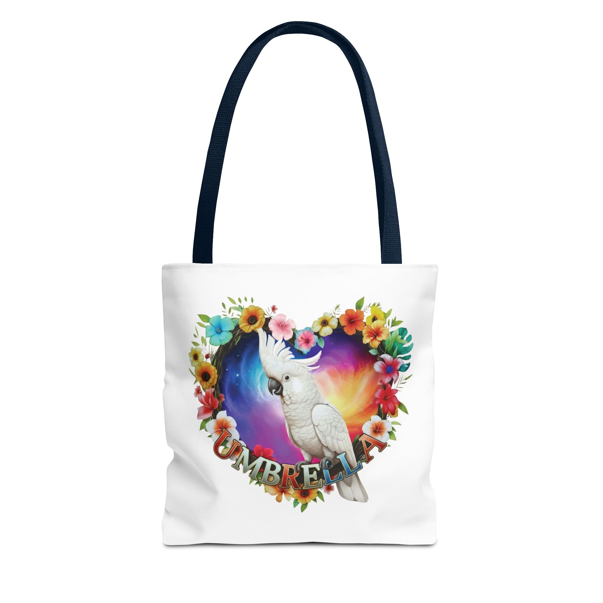 Colorful Umbrella Cockatoo Tote Bag