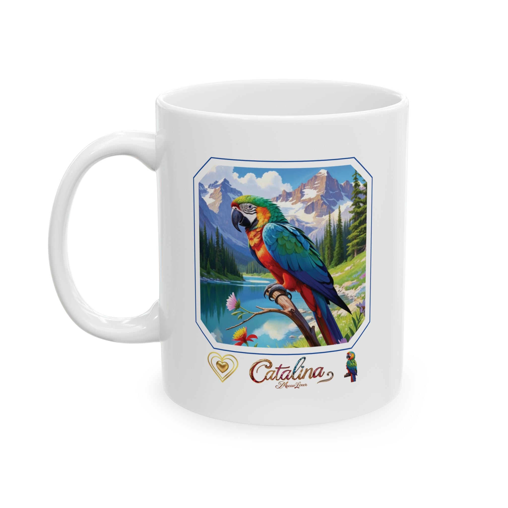 Catalina Macaw Lover Lake Scenic Mug