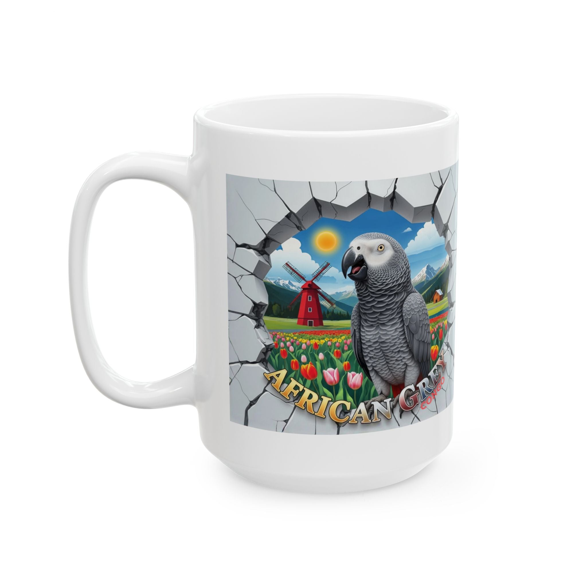 African Grey Congo Nature Scenic Mug