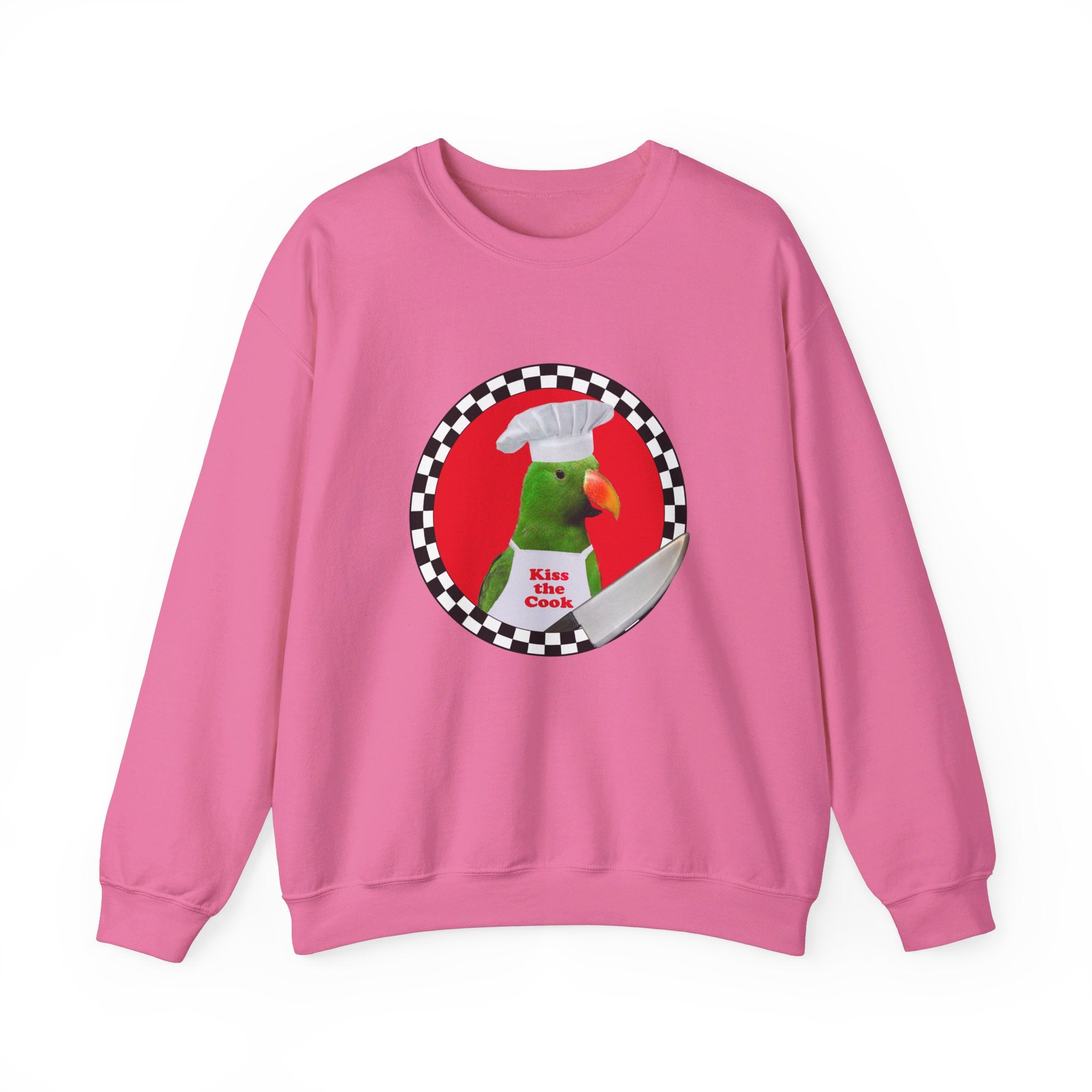 Kiss The Cook Green Eclectus Sweatshirt