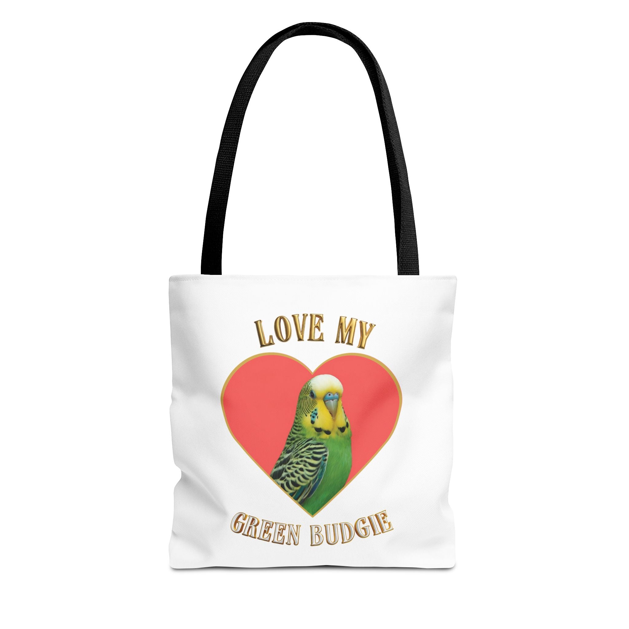 Love My Green Budgie Tote Bag