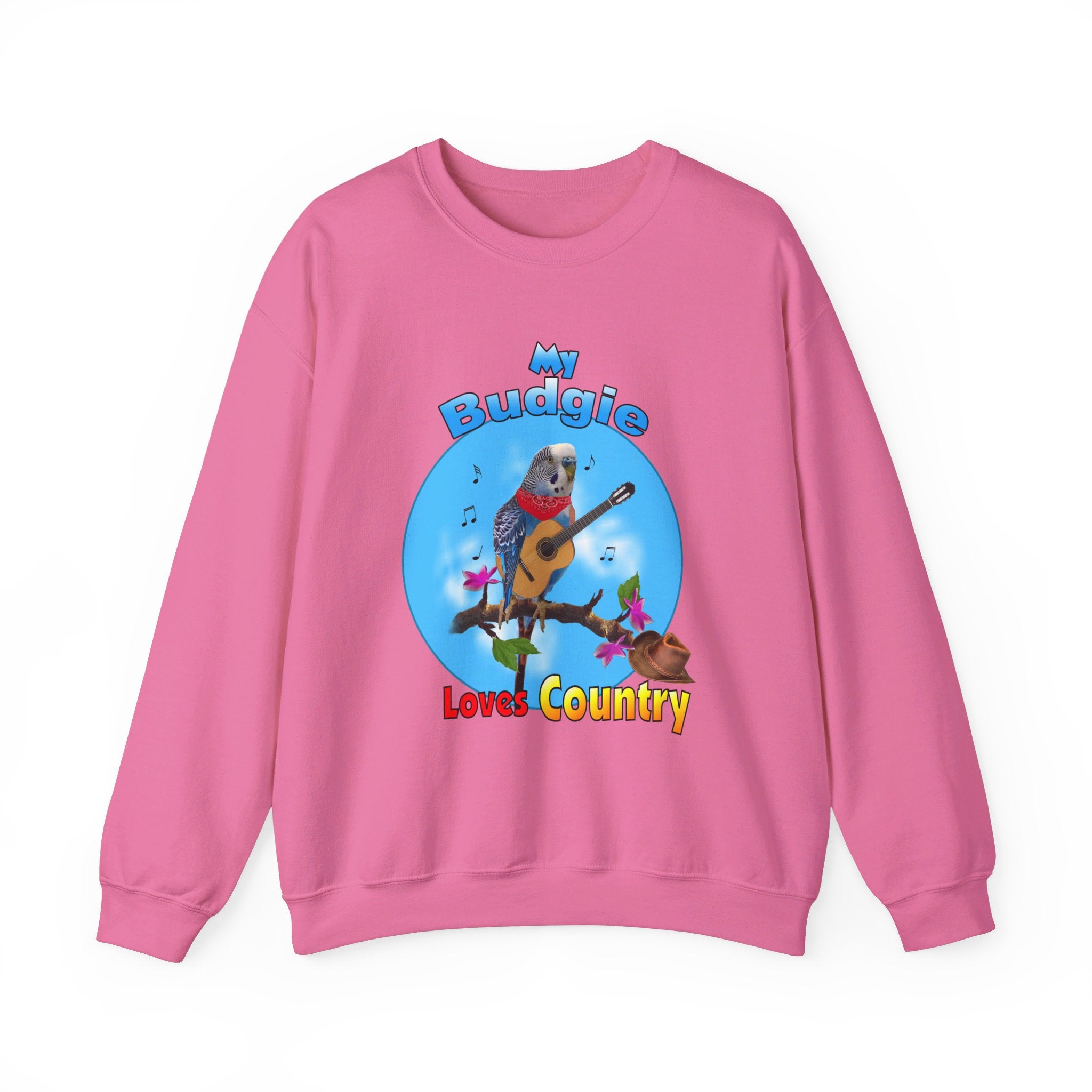 My Blue Budgie Loves Country Sweatshirt