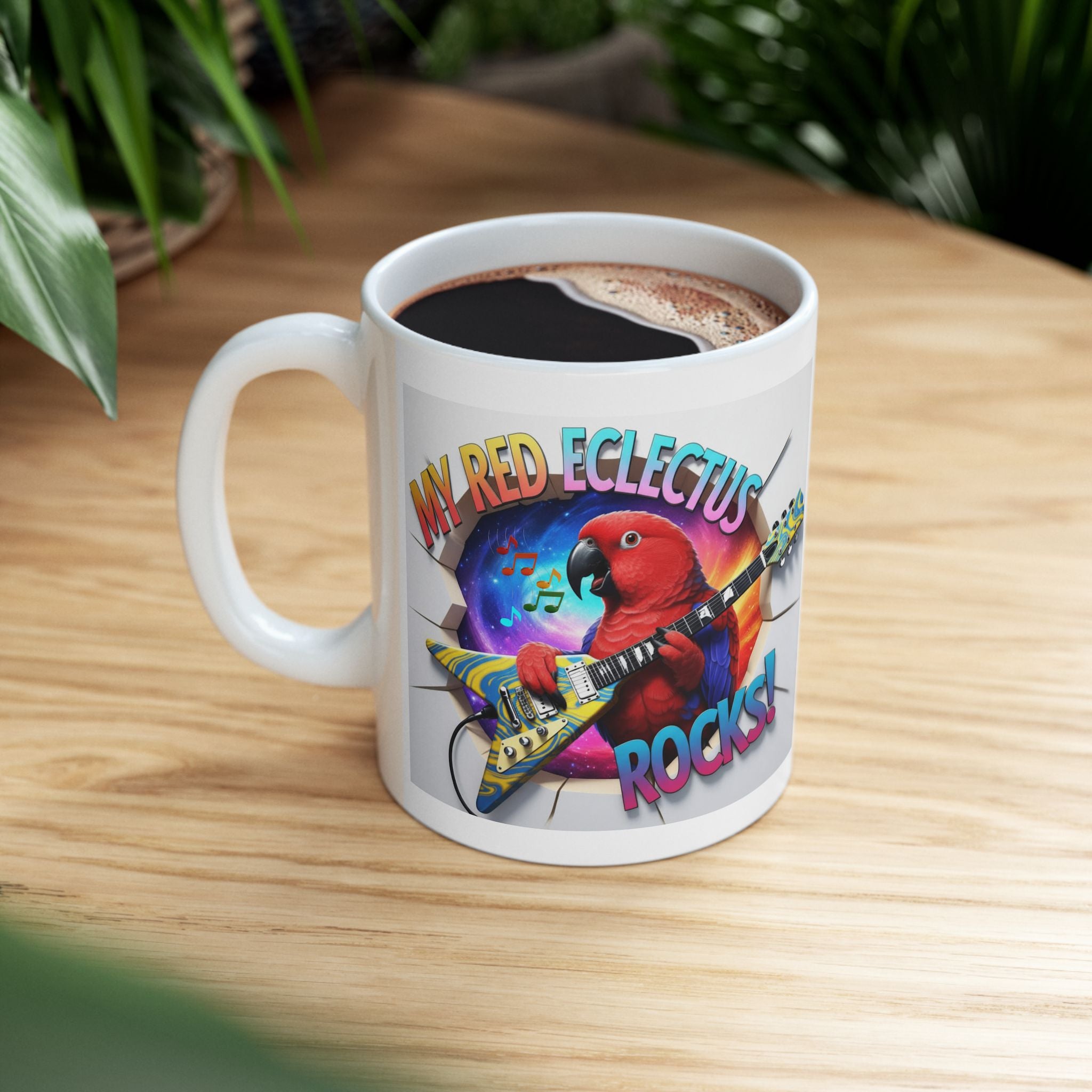 My Red Eclectus Rocks Mug