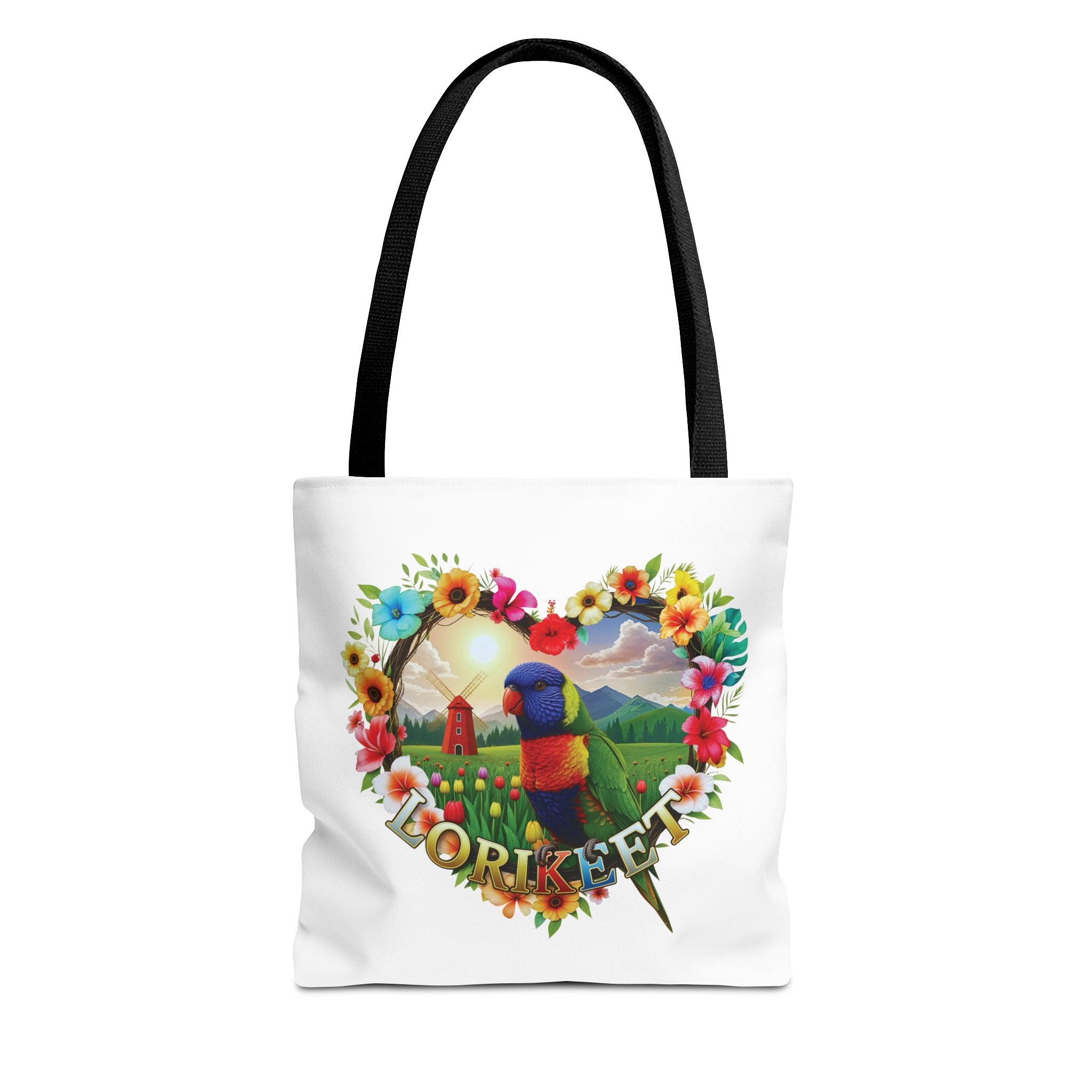 Lorikeet Floral Garden Tote Bag