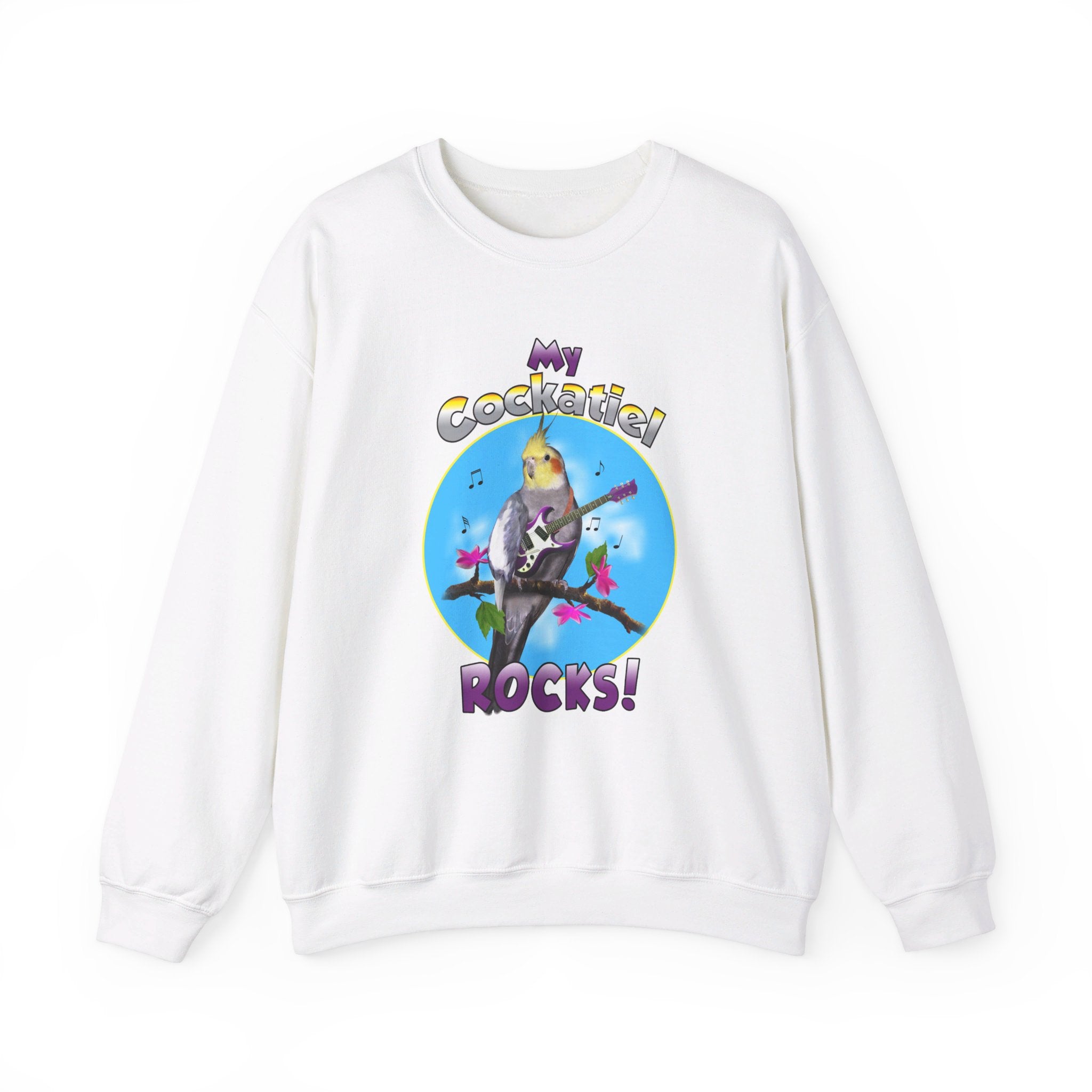 My Cockatiel Rocks Guitar Sweatshirt
