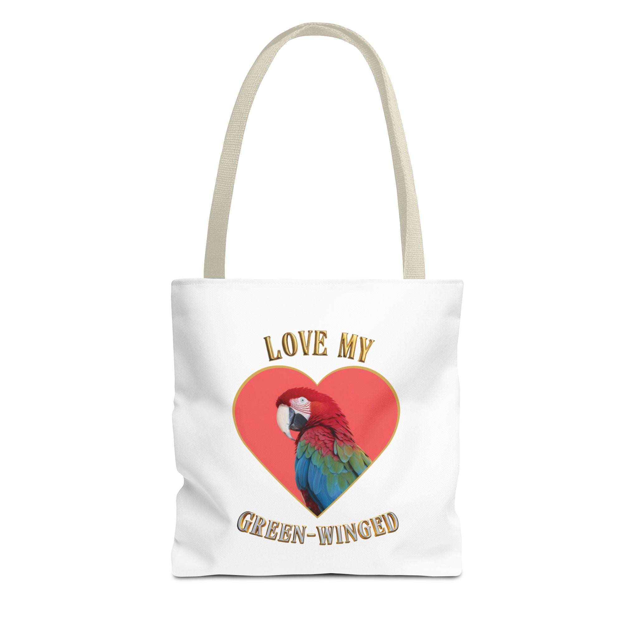 Love My Green Winged Macaw Tote Bag
