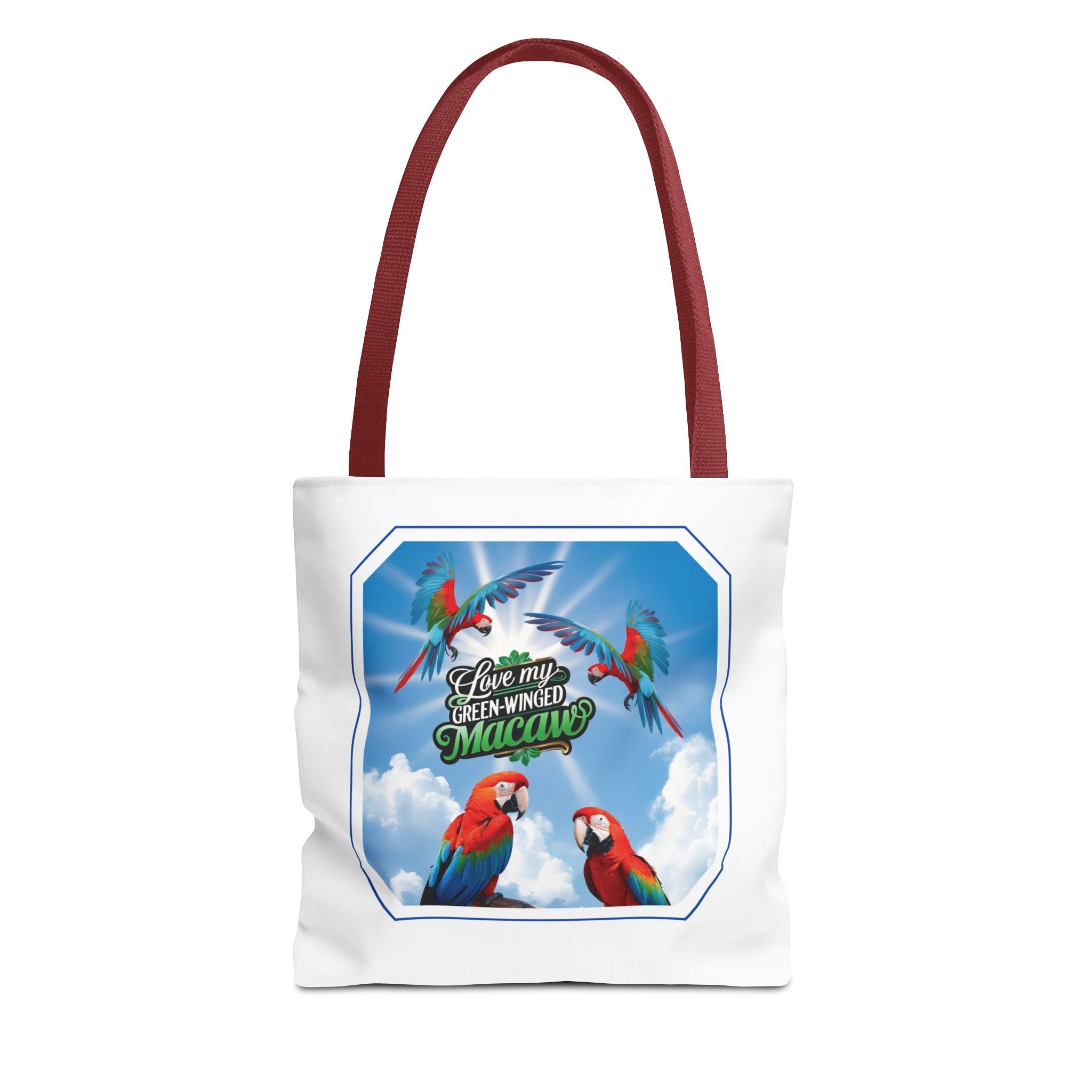 Love My Green Winged Macaw Tote Bag