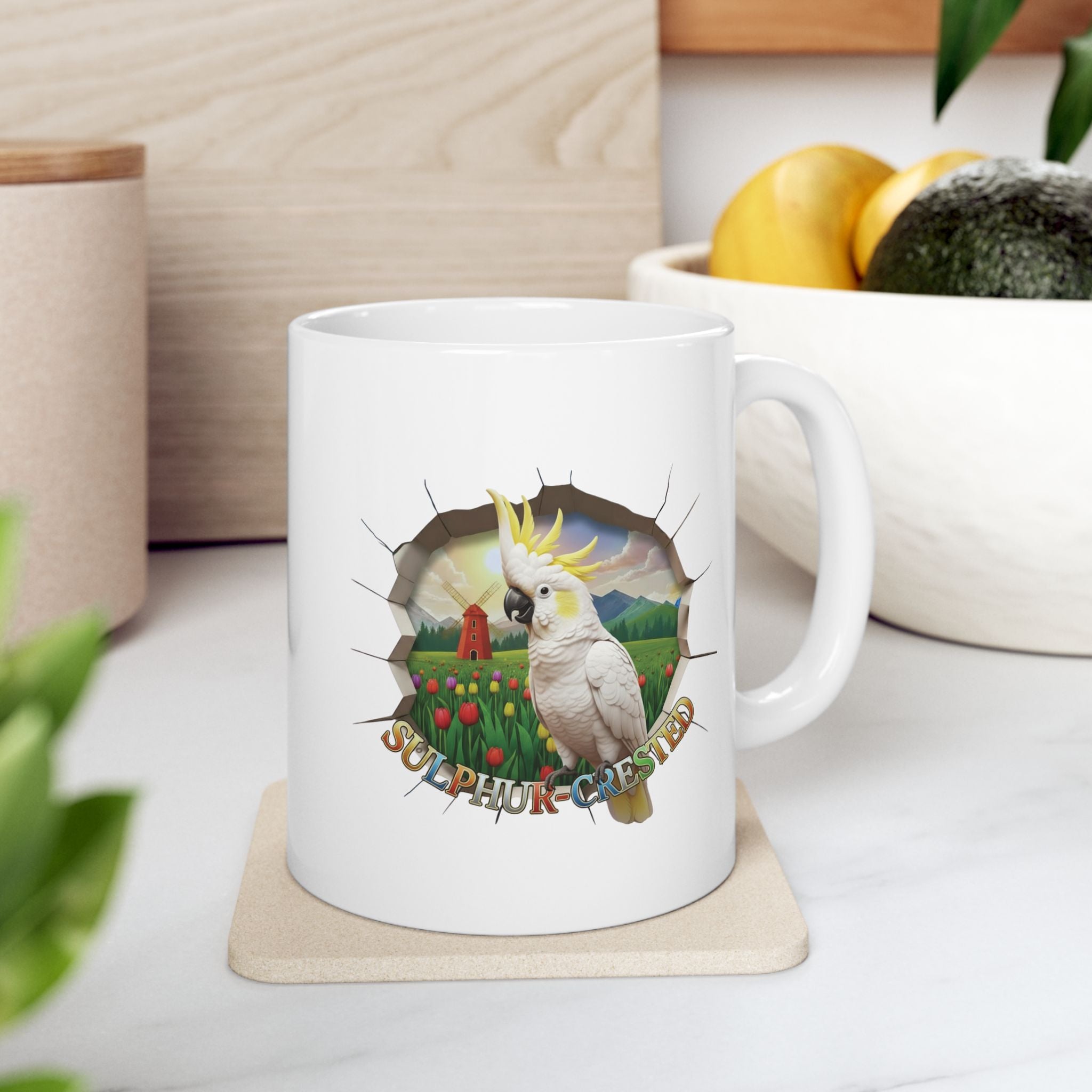 Sulphur Crested Tulip Field Mug