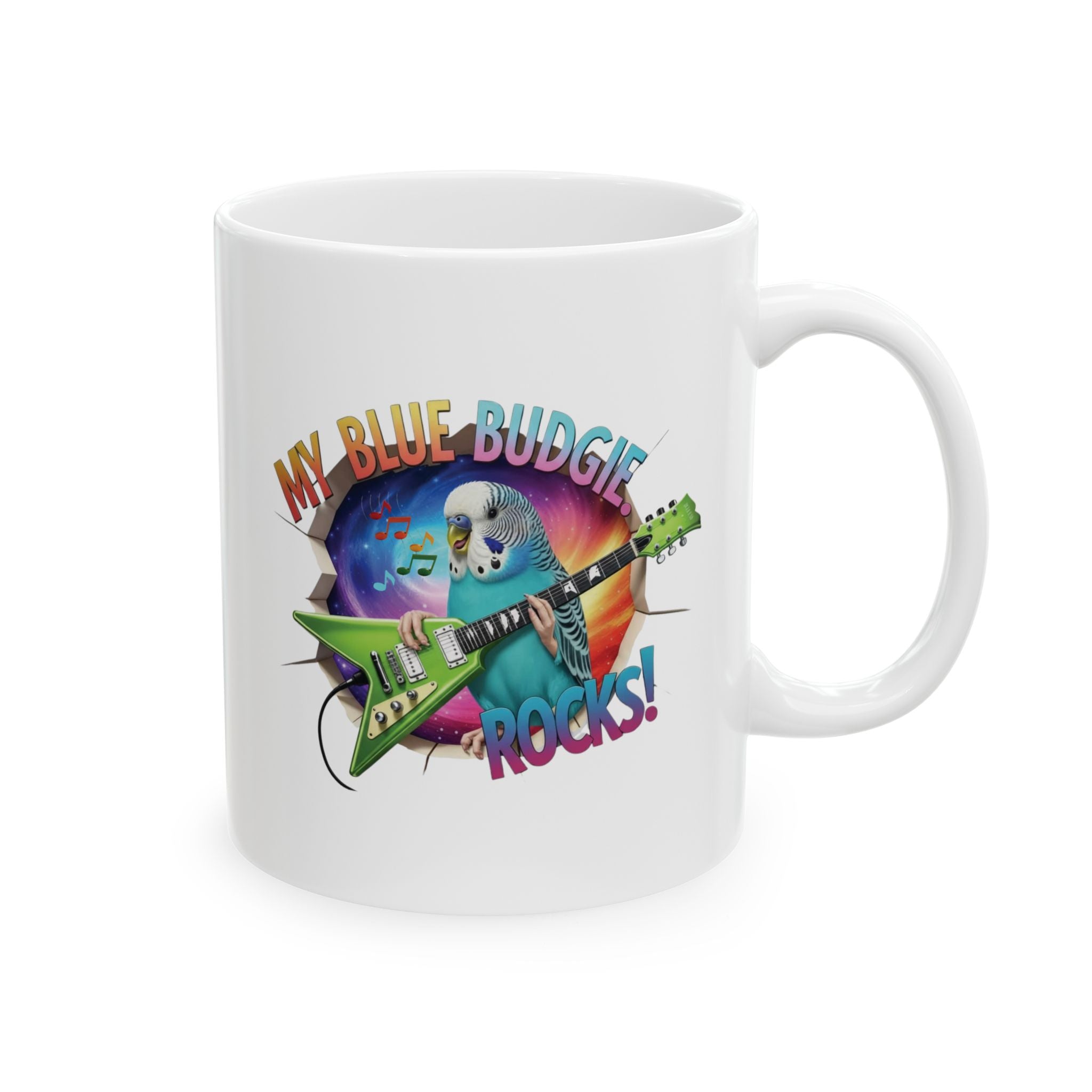 My Blue Budgie Rocks Mug