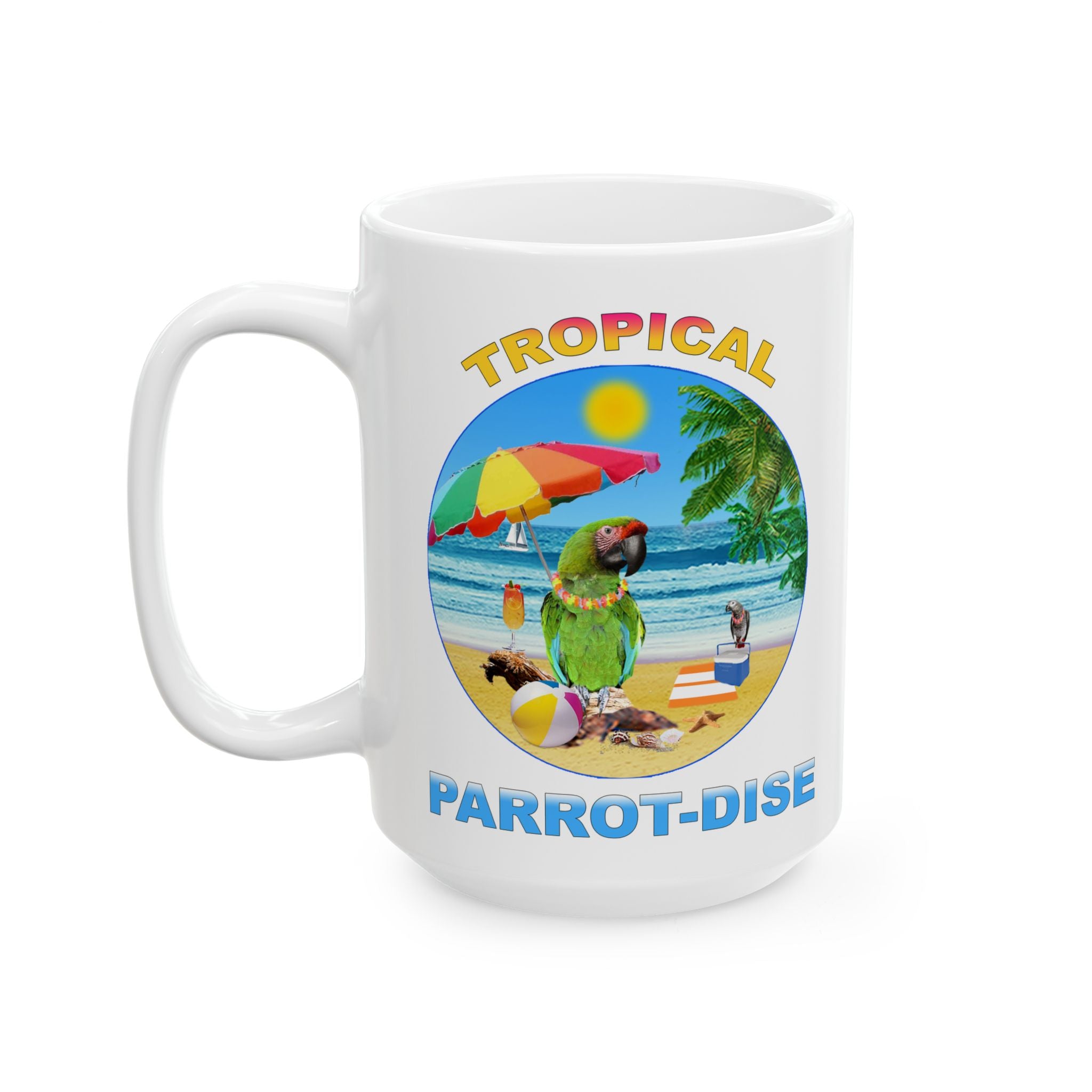 Tropical Parrot-Dise Military Mug