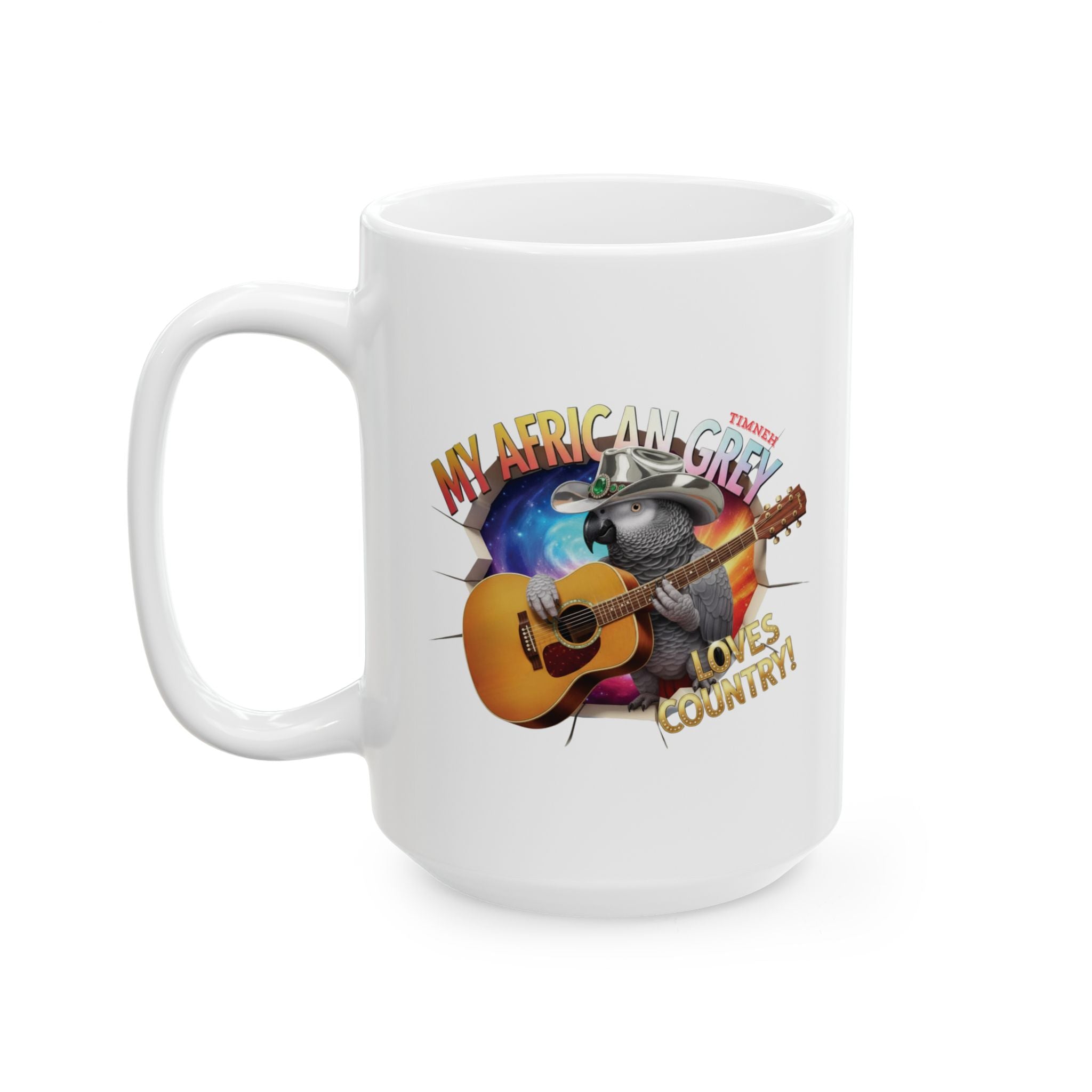 African Grey Timneh Loves Country Mug