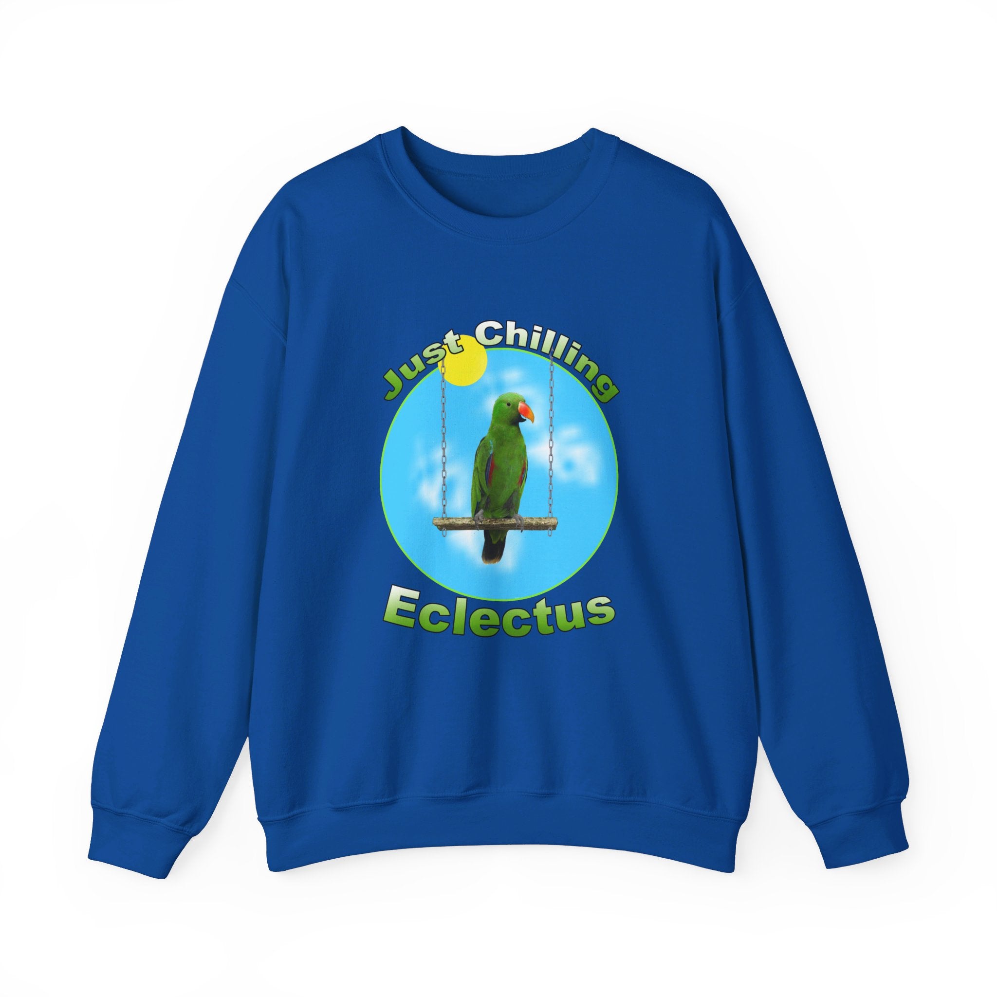 Just Chilling Swing Green Eclectus Sweatshirt