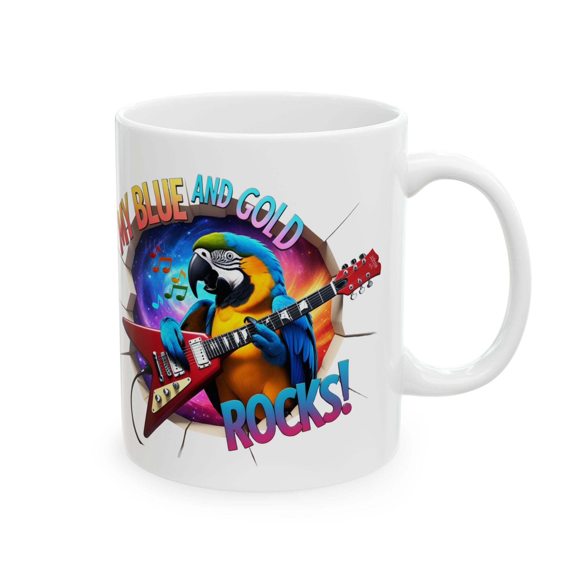 My Blue and Gold Macaw Rocks Mug