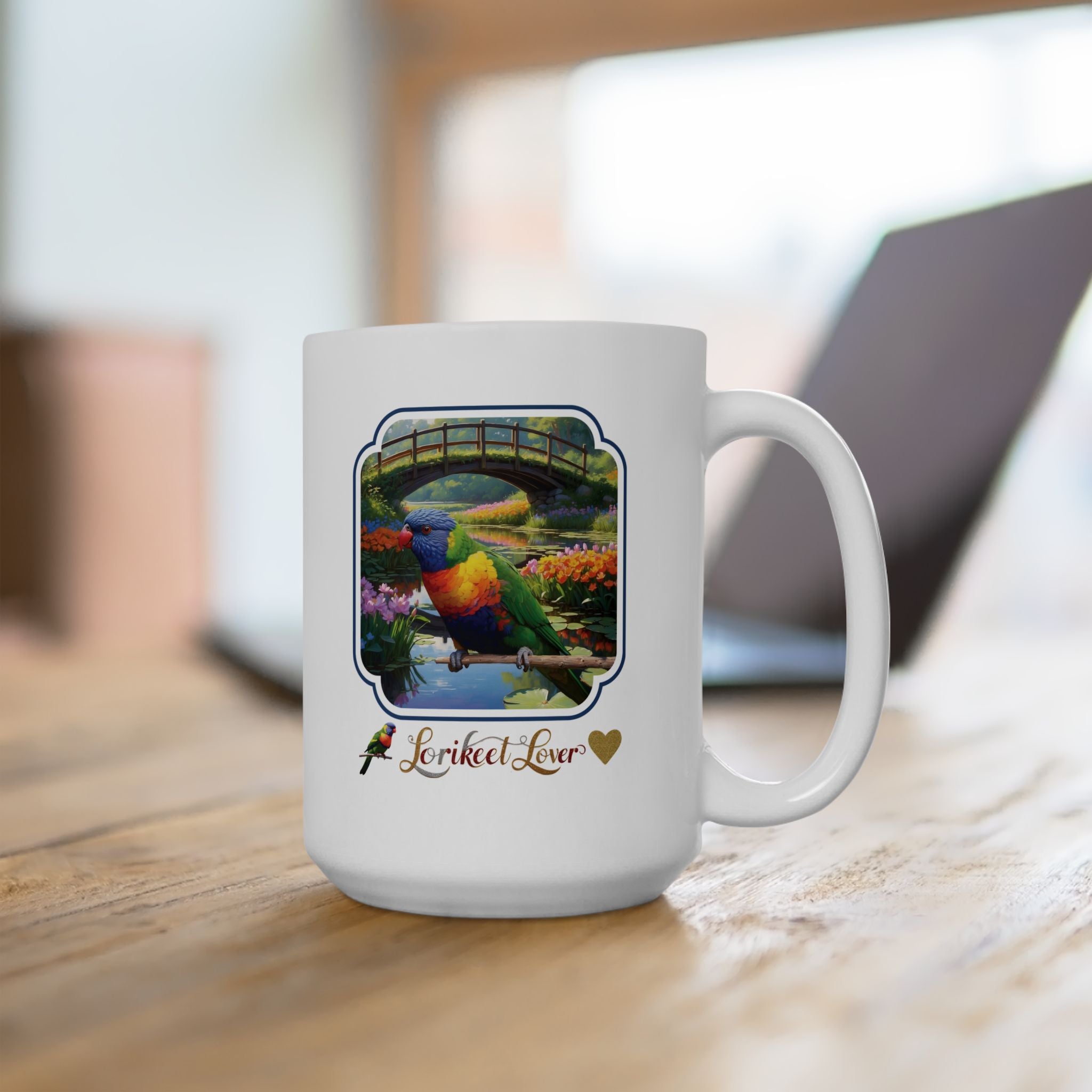 Lorikeet Lover Bridge Scenic Mug