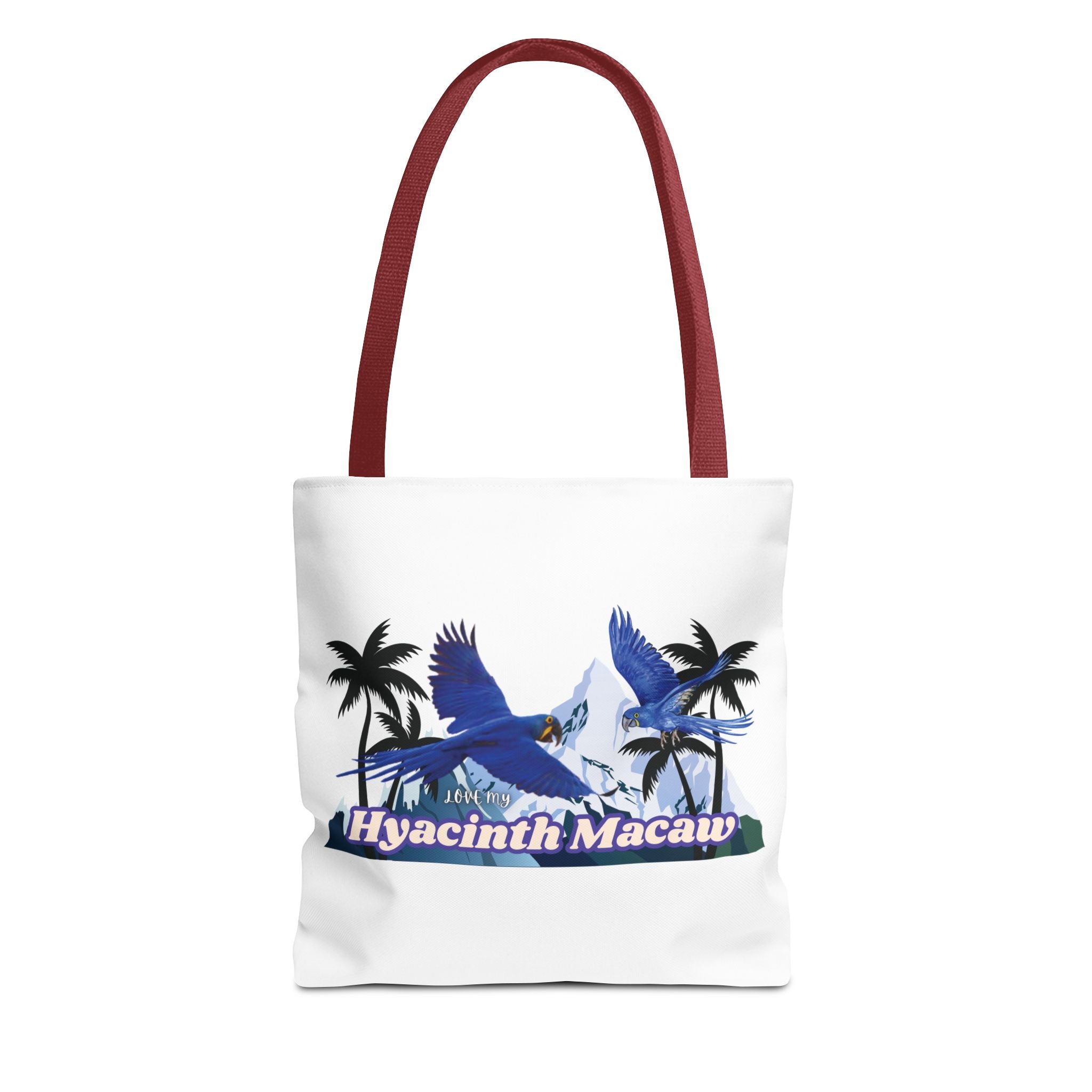 Hyacinth Macaw Palm Tree Tote Bag