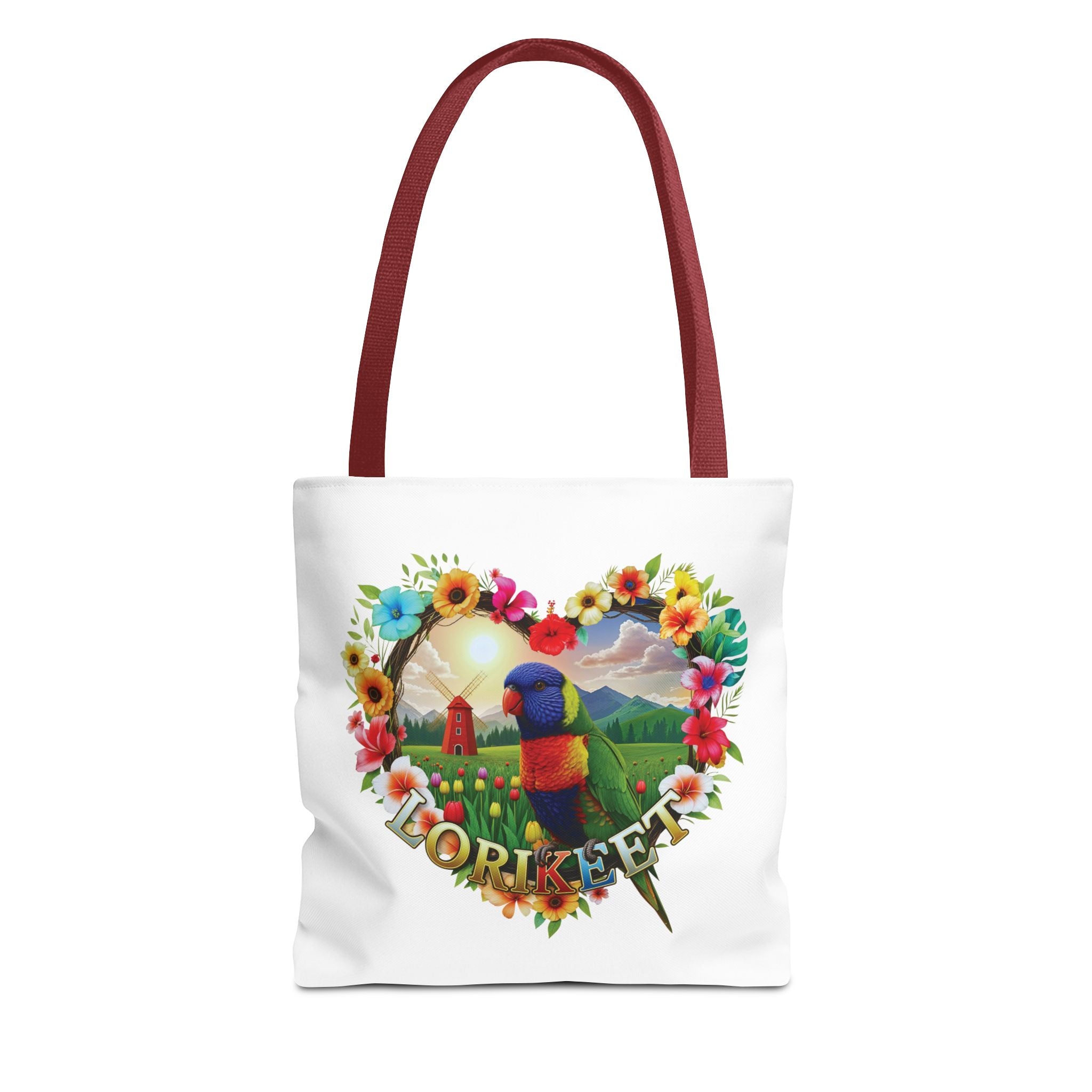 Lorikeet Floral Garden Tote Bag