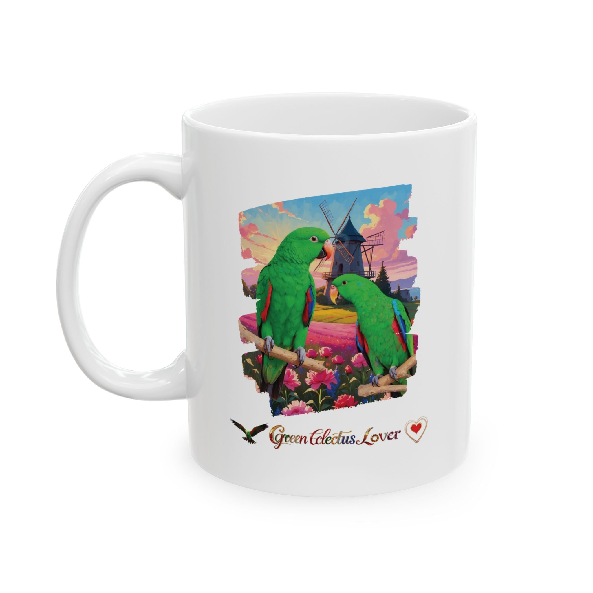 Green Eclectus Mug