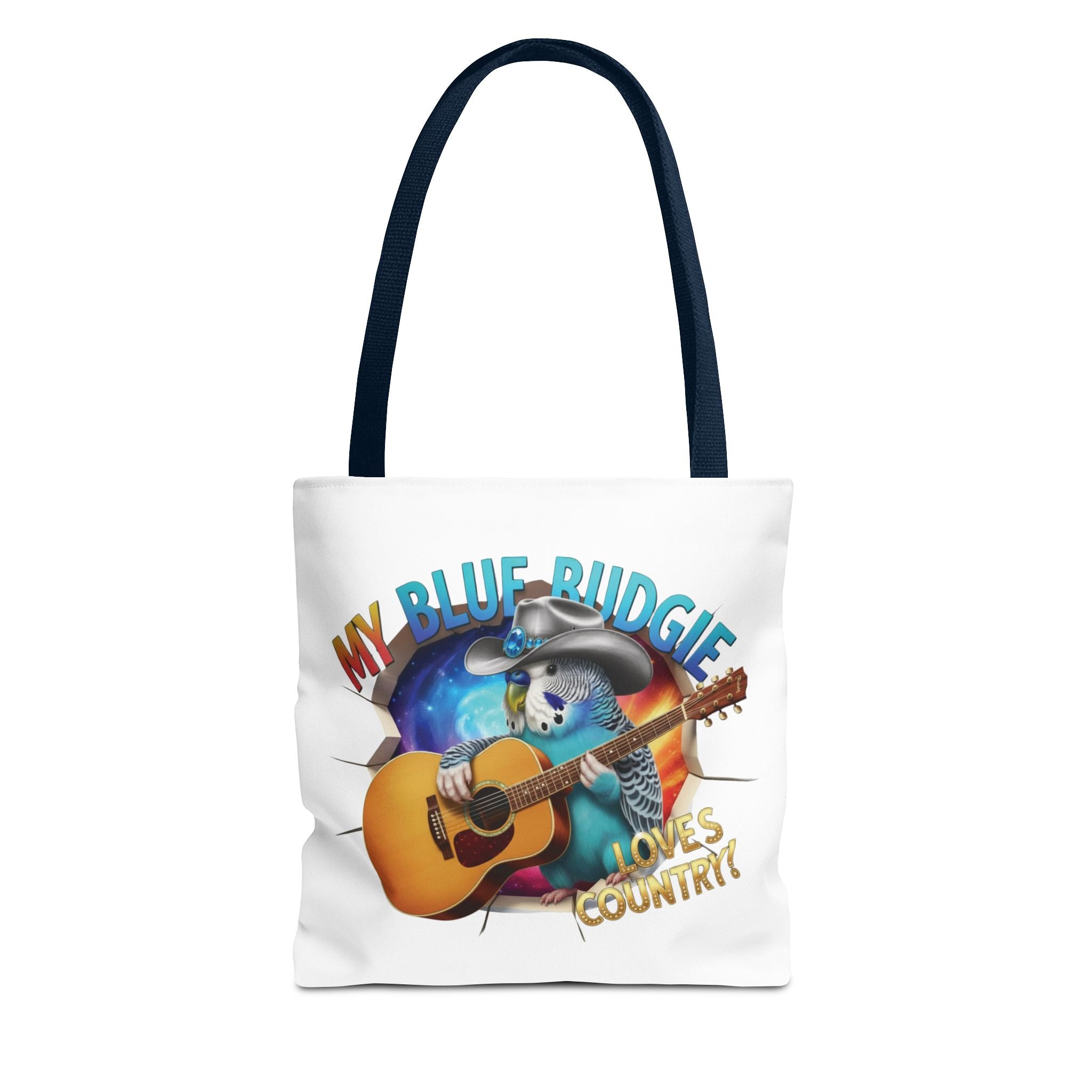Blue Budgie Loves Country Tote Bag