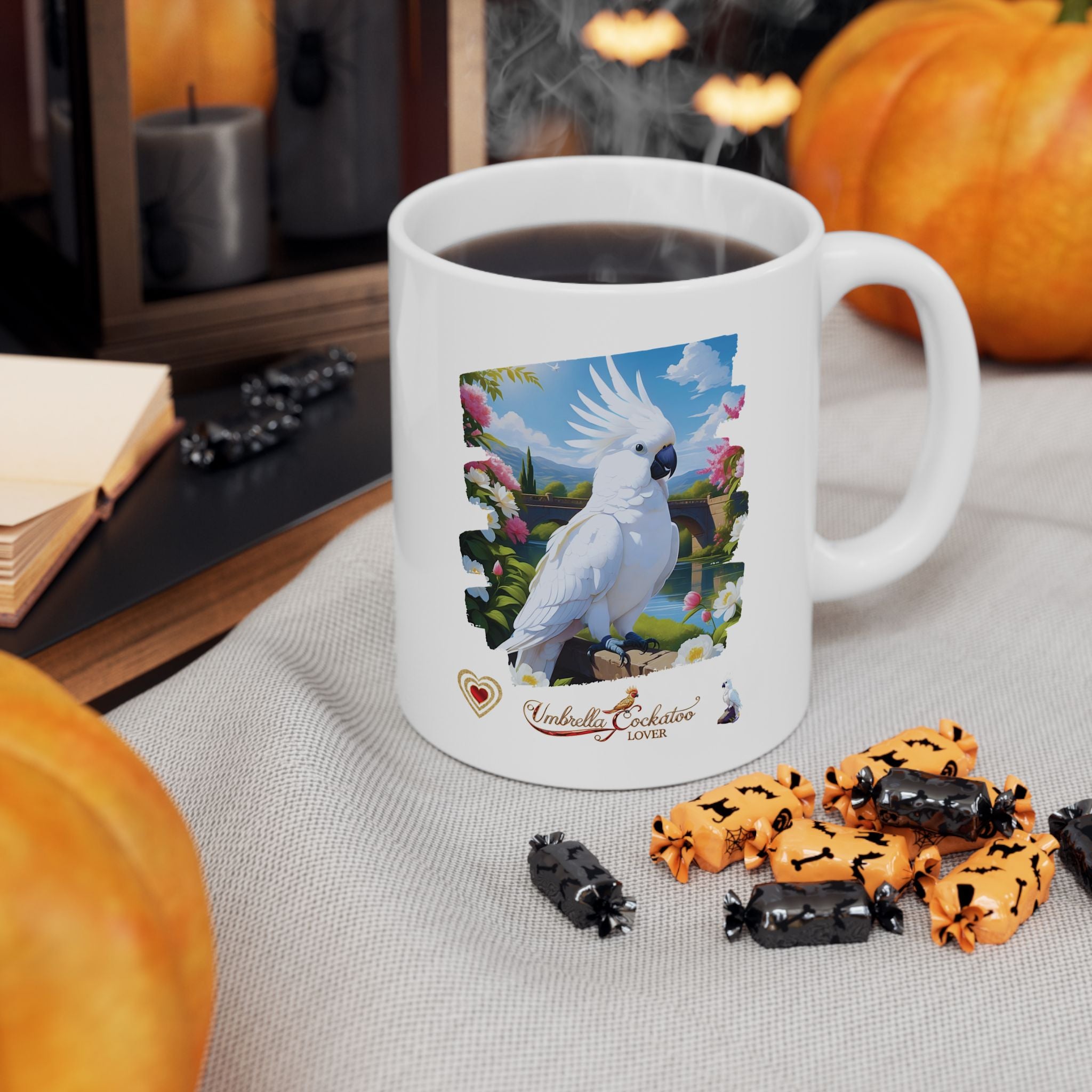 White Umbrella Cockatoo Lover Mug
