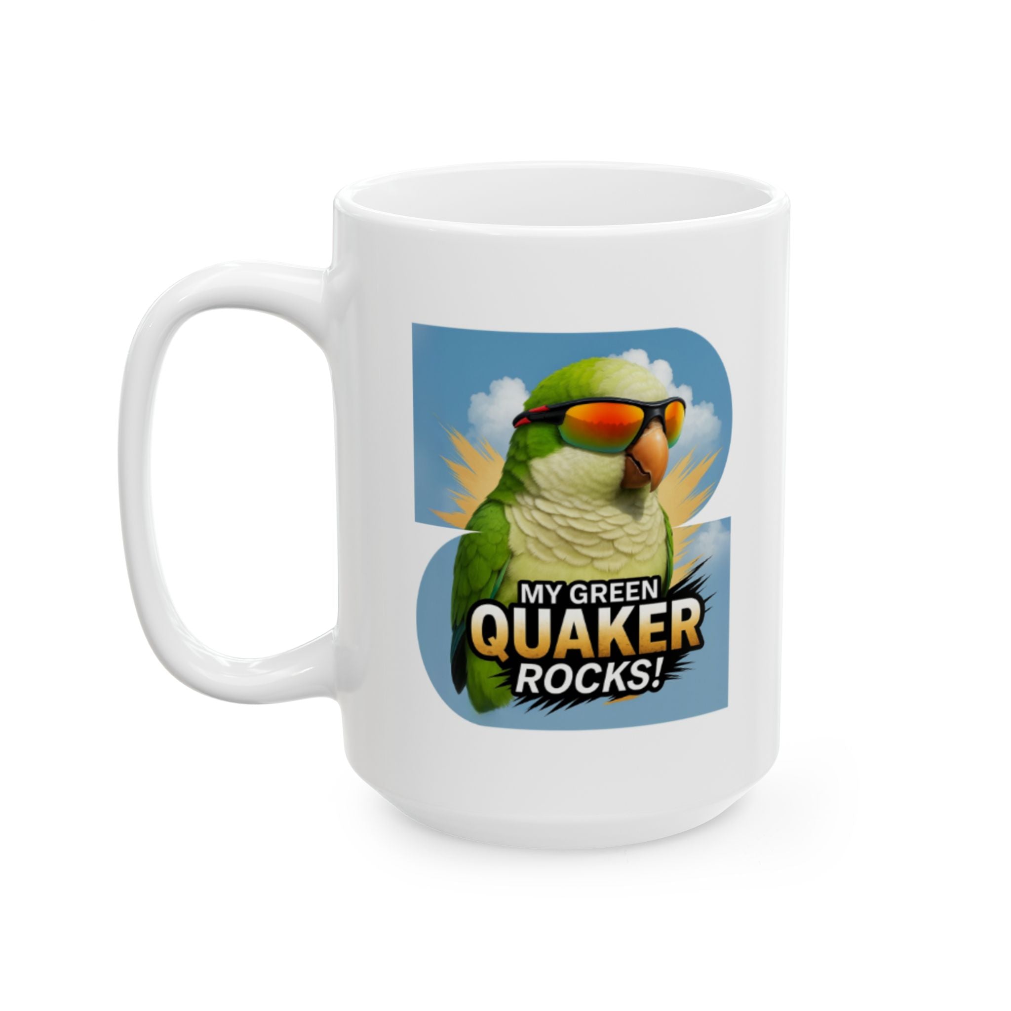 My Green Quaker Rocks Mug