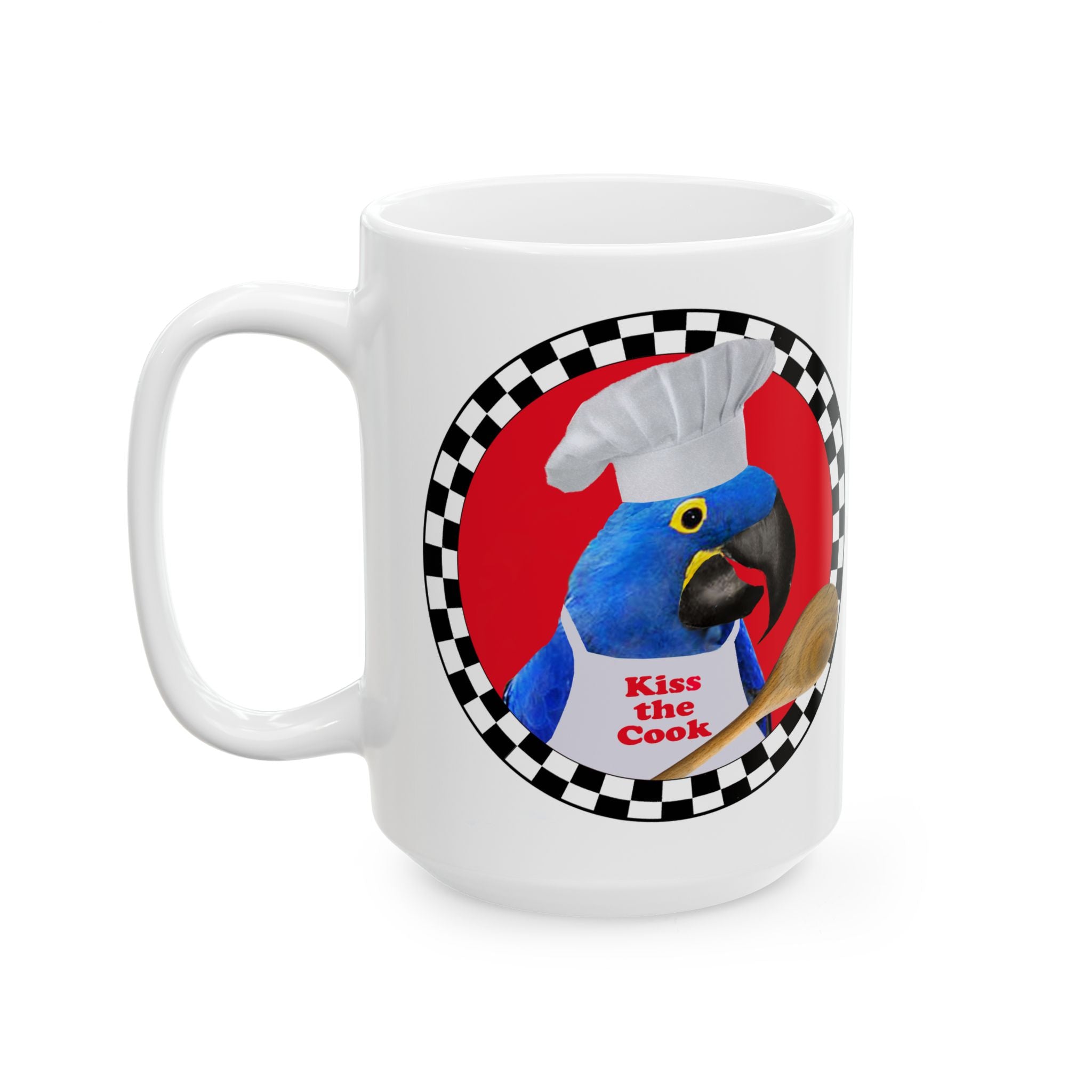 Kiss The Cook Spoon Hyacinth Mug
