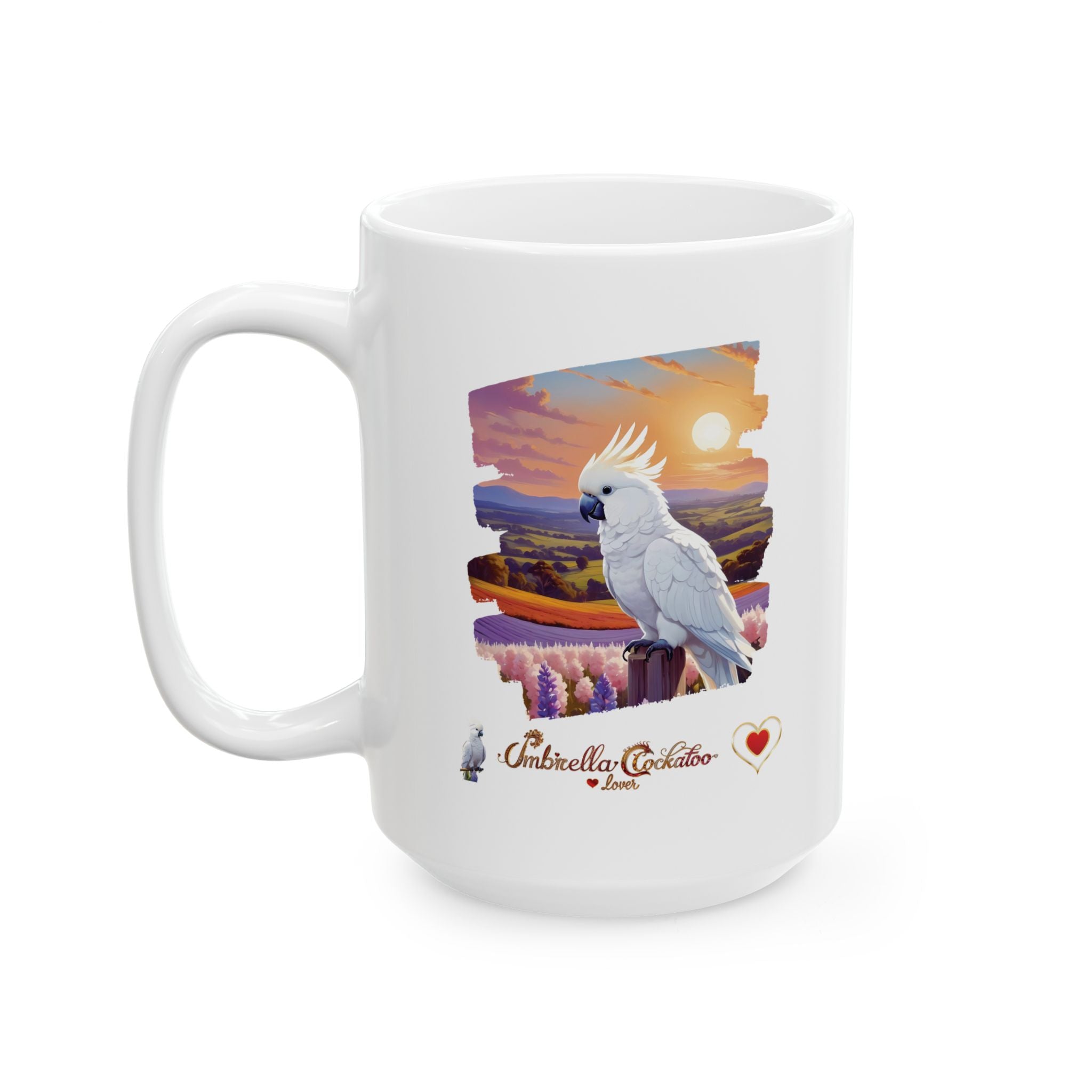 Umbrella Cockatoo Lover Wildflower Mug