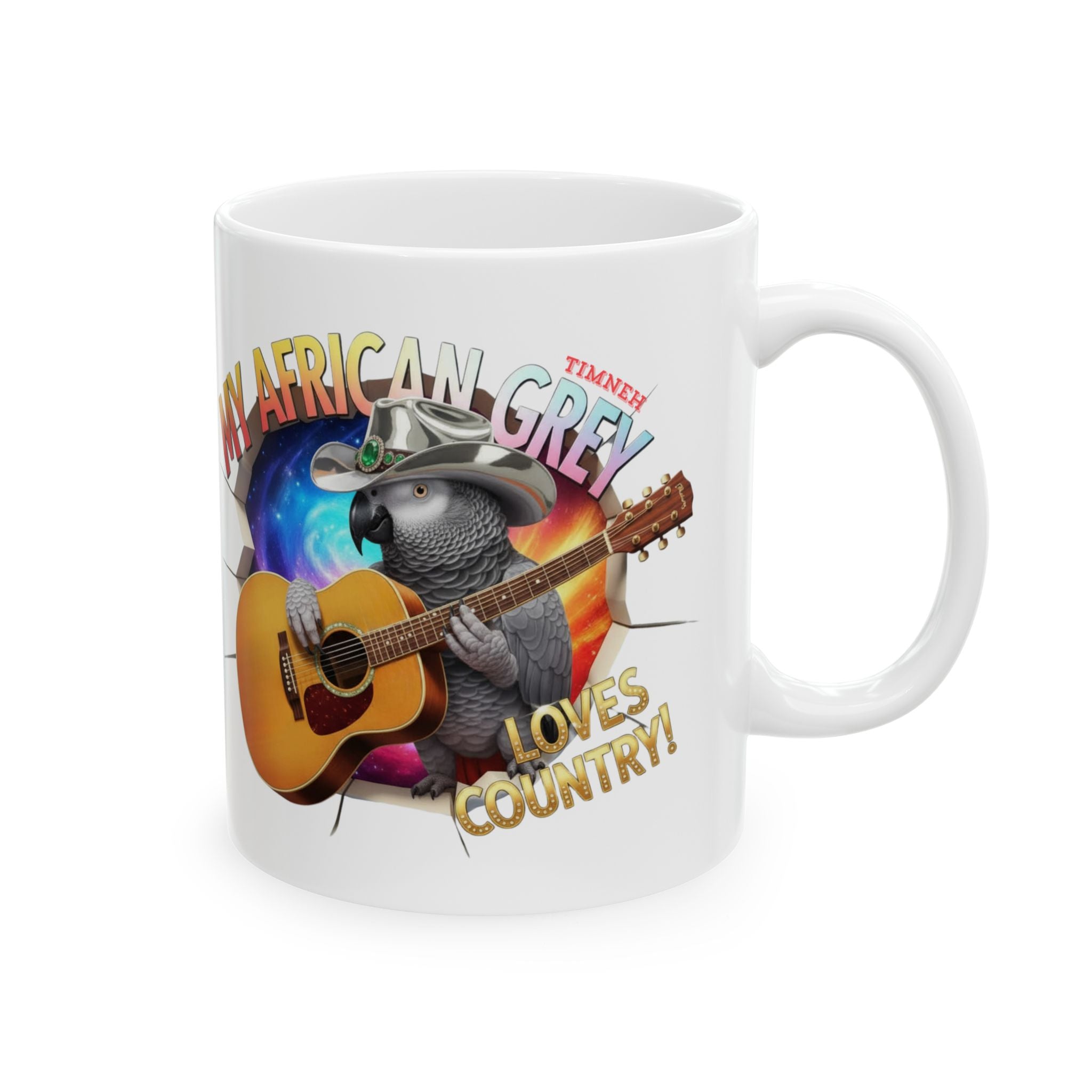 My African Grey Loves Country Mug