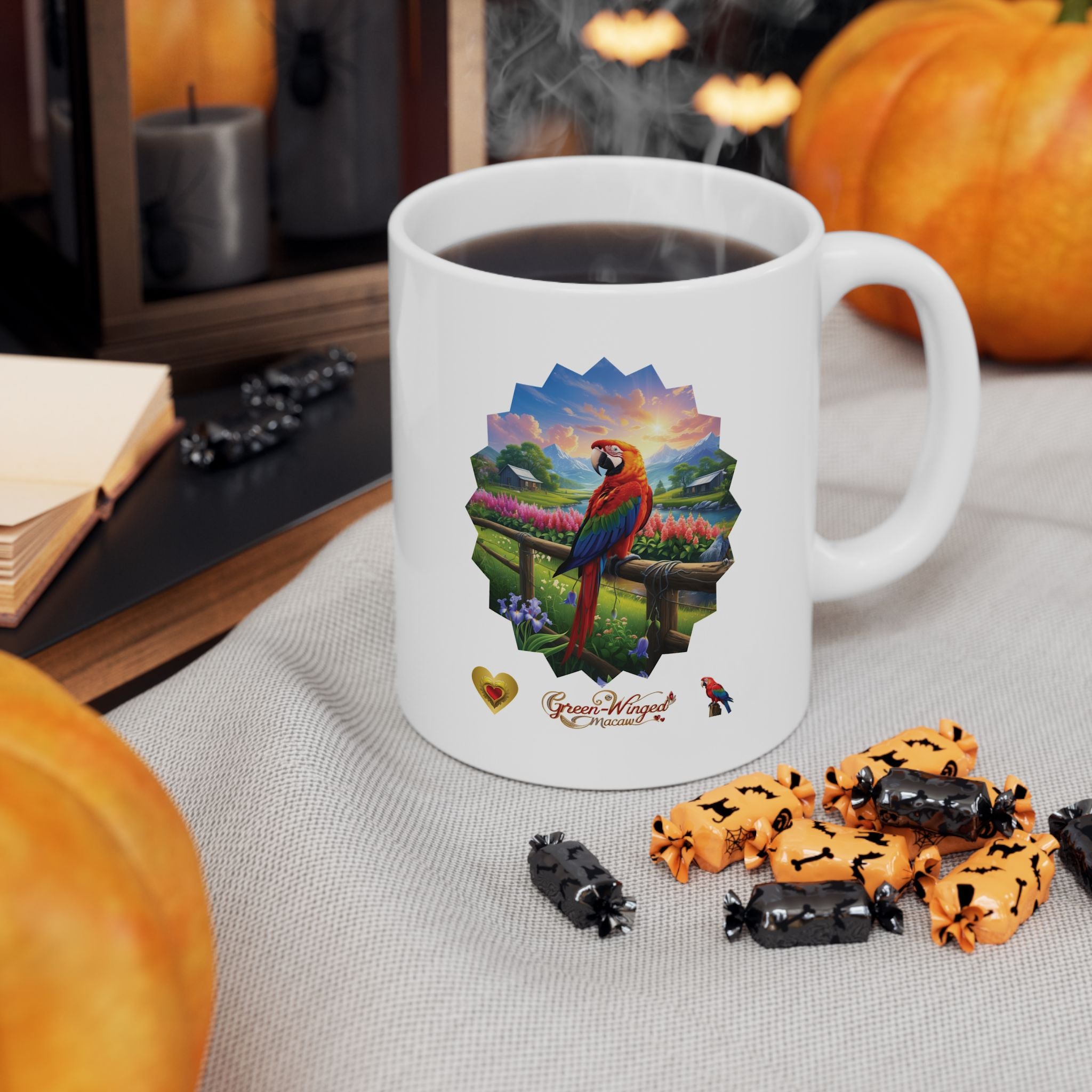 Green-Winged Macaw Nature Mug