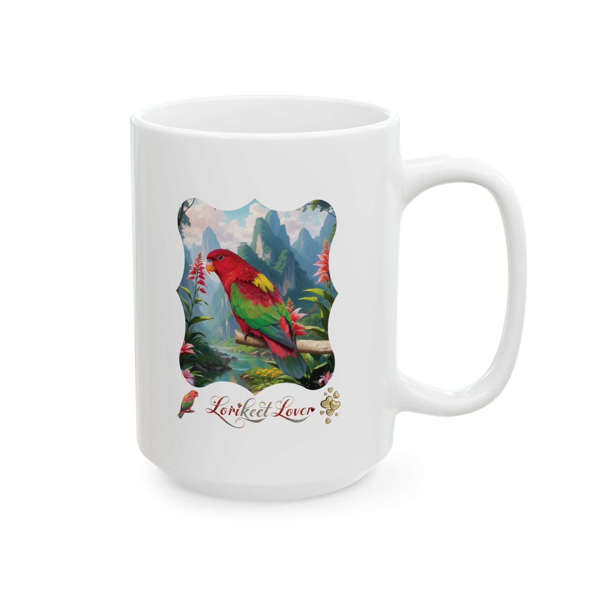 Red Green Lorikeet Lover Mug