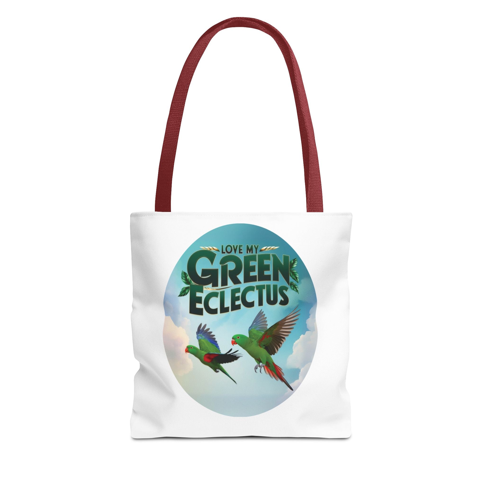 Love My Green Eclectus Tote Bag