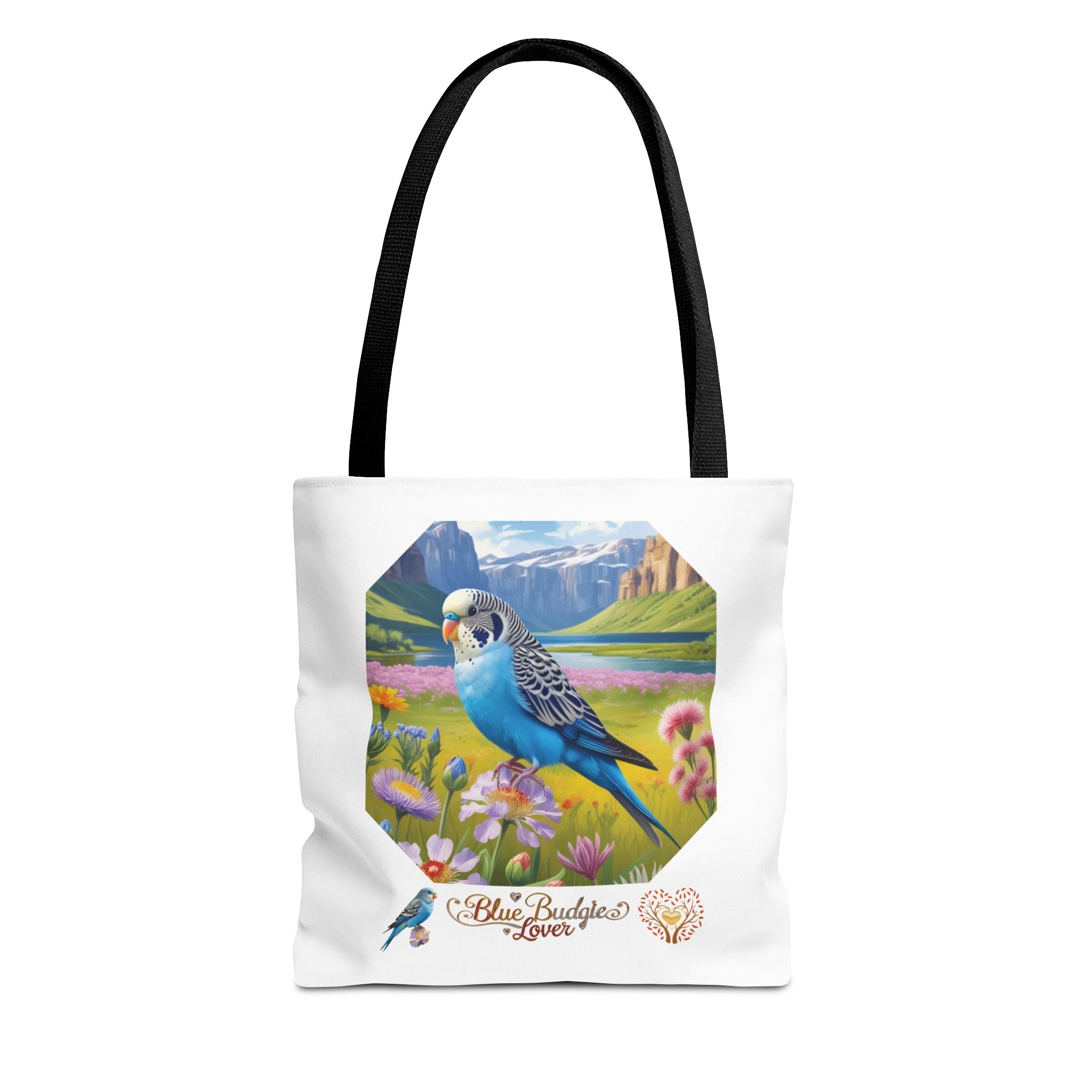 Blue Budgie Tote Bag