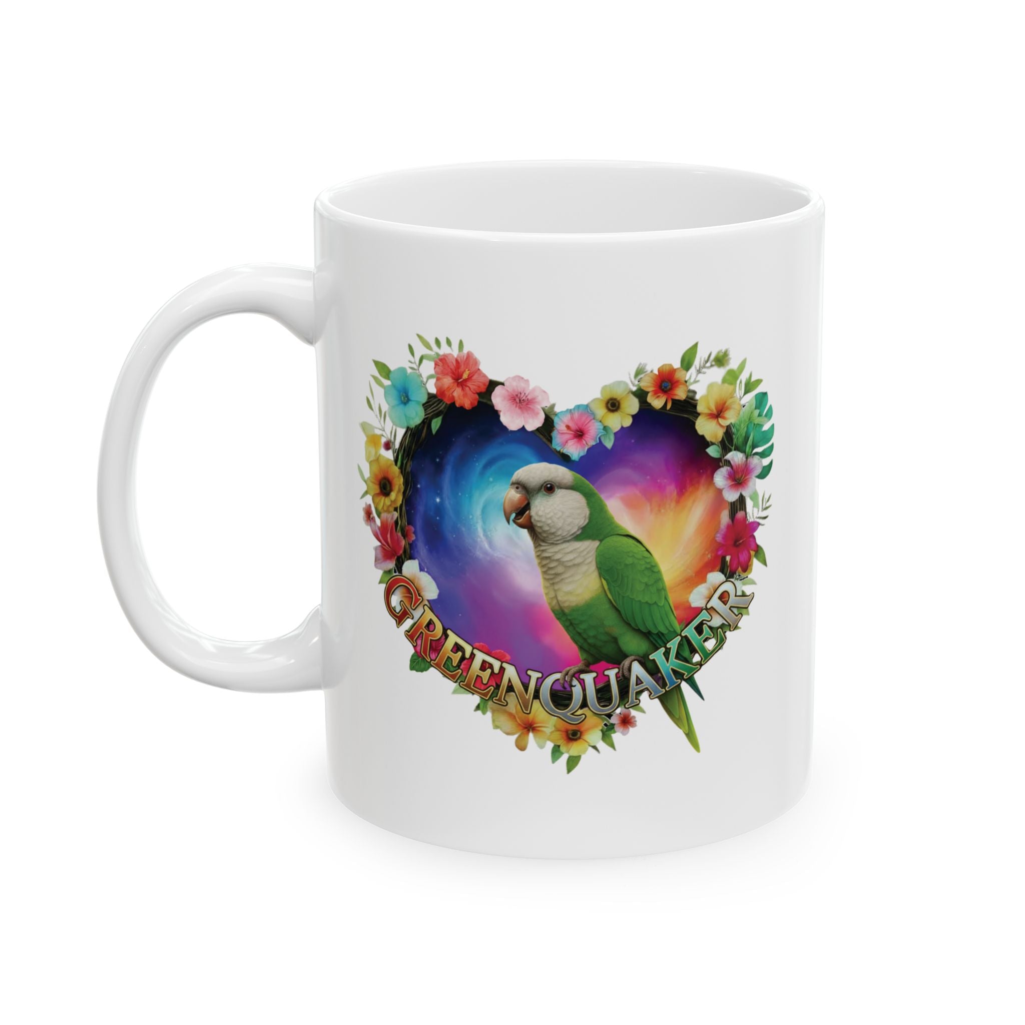Colorful Green Quaker Mug